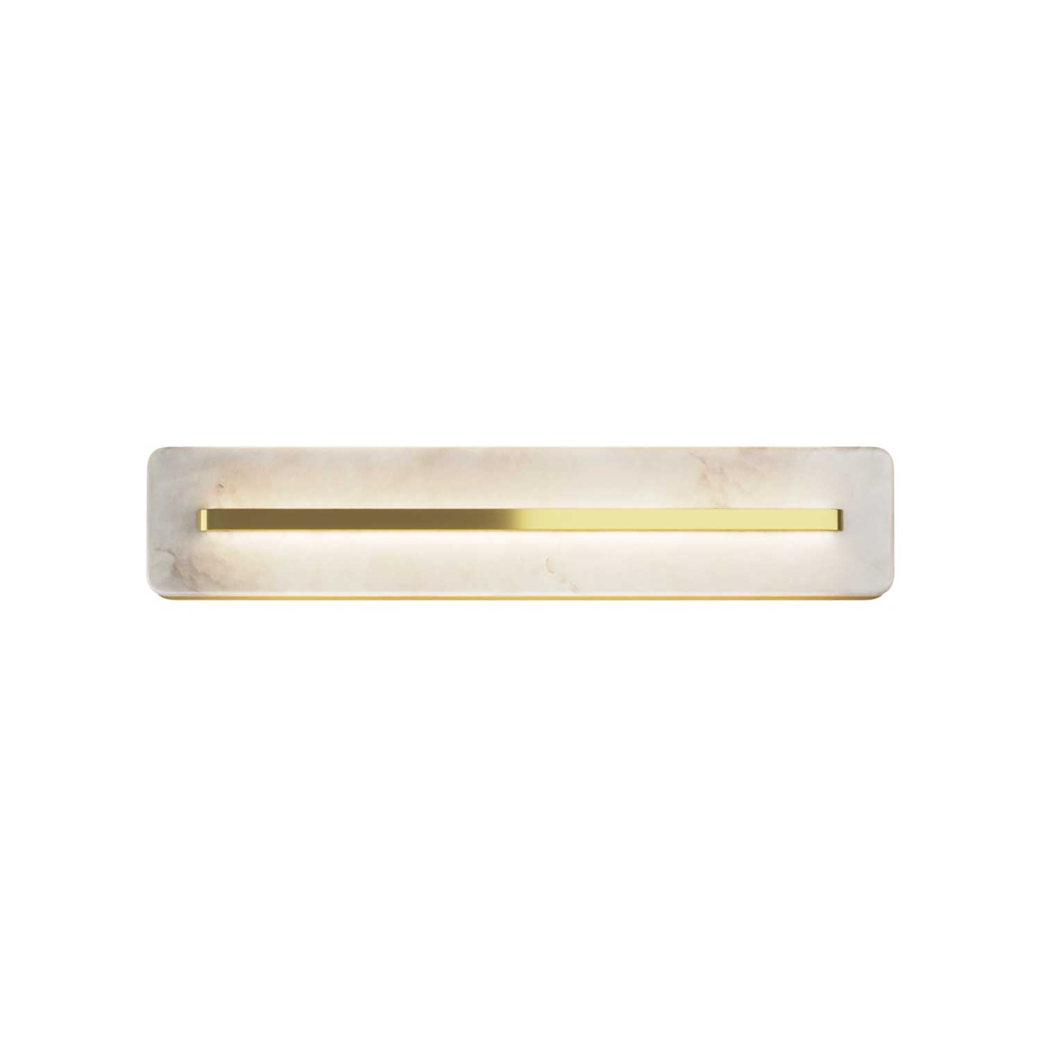 Albatre - Applique LED design en marbre et laiton