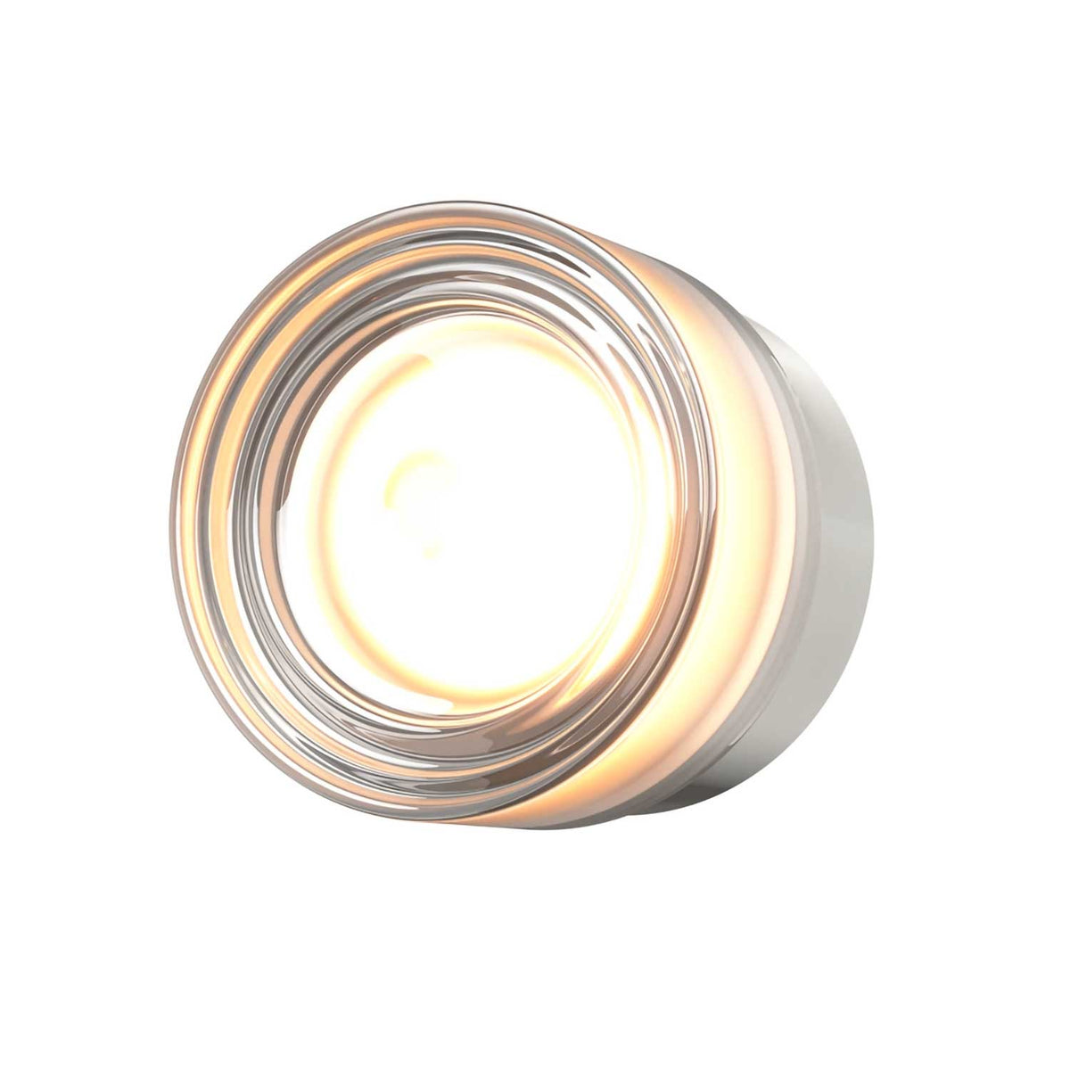 Olo - Applique murale LED en verre à motif radial en verre texturé et métal, style art déco