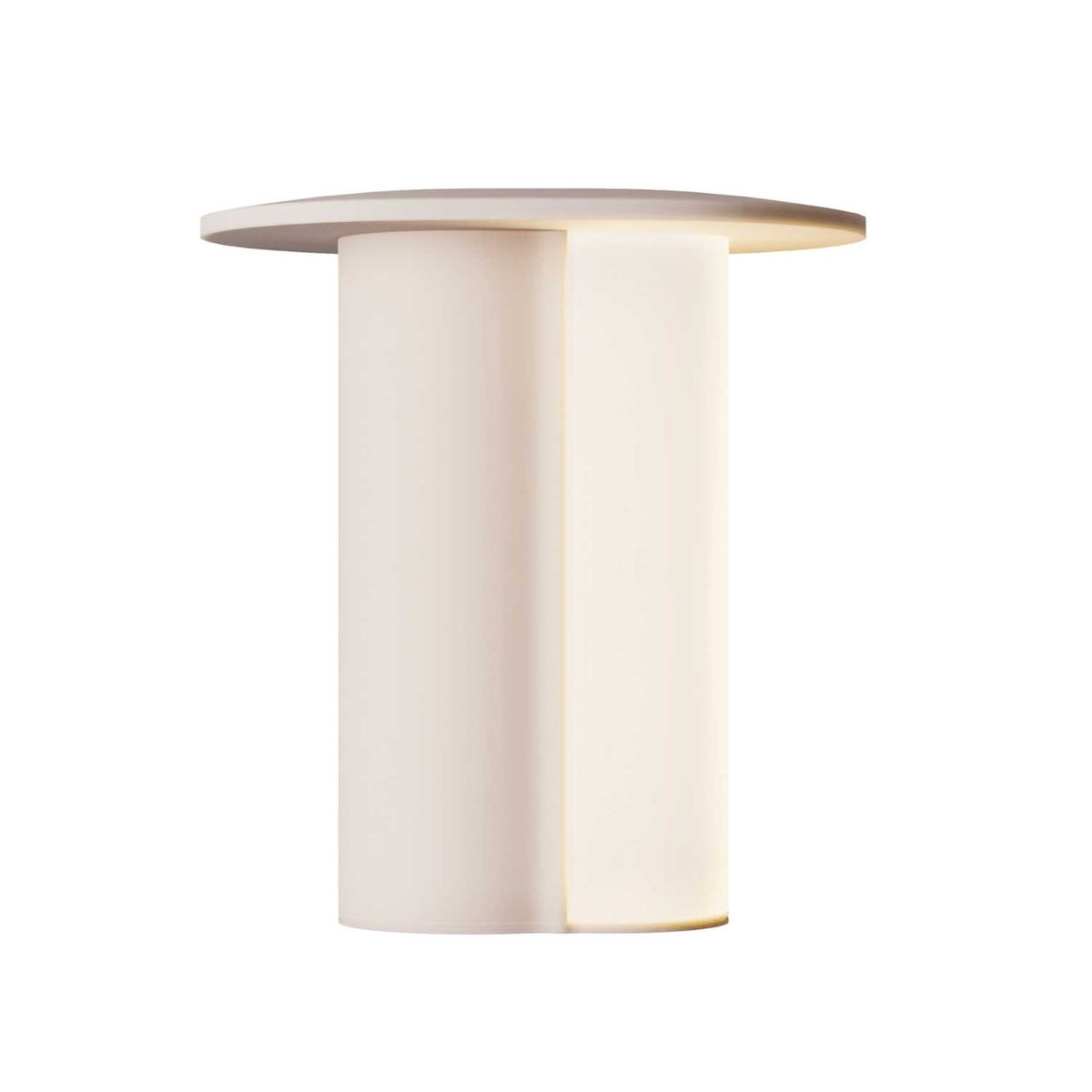Asym - Lampe à poser rechargeable rechargeable et rotative en aluminium et métal, style moderne