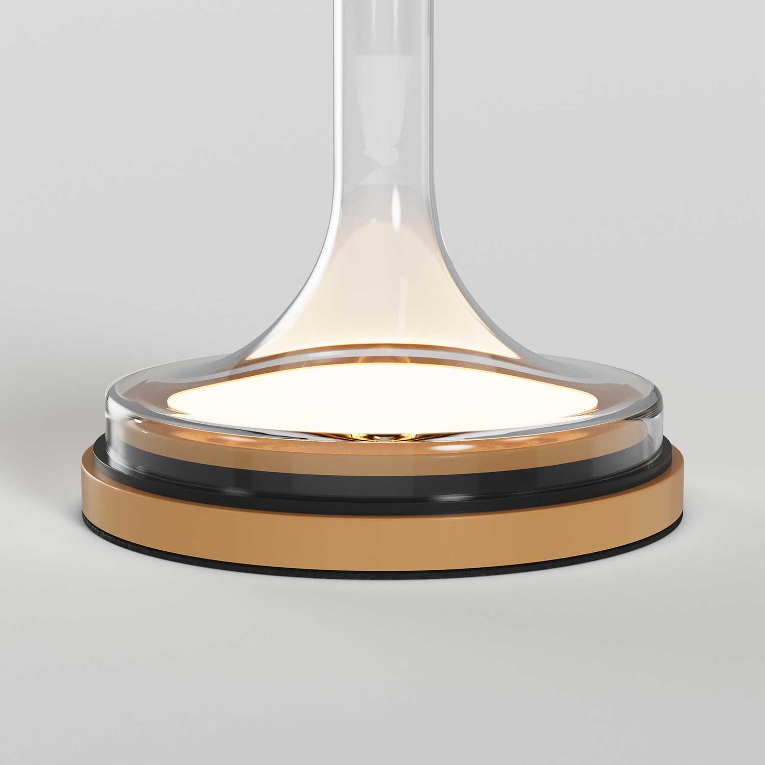 Spirito - Lampe LED à poser en verre design pour salon ou chambre