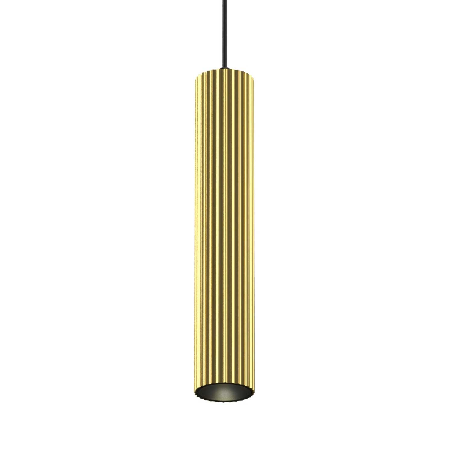 Calipso - Suspension cannelé tube en alu design pour cuisine