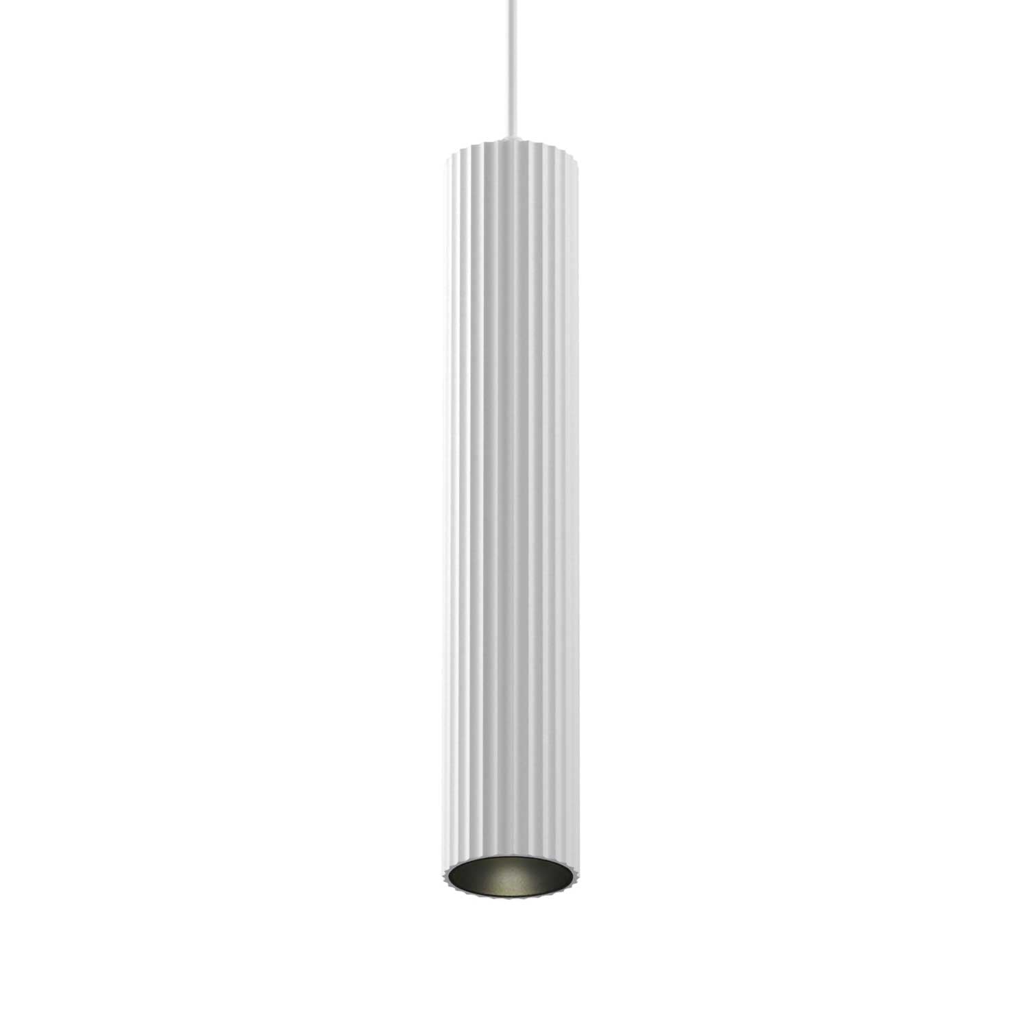 Calipso - Suspension cannelé tube en alu design pour cuisine