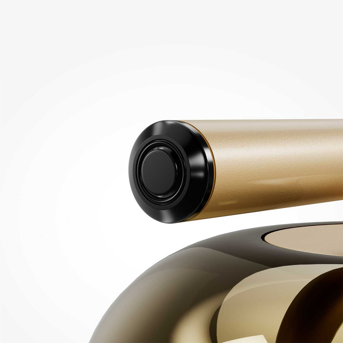 Spirito - Suspension LED linéaire à trois globes en verre fumé et métal, style contemporain