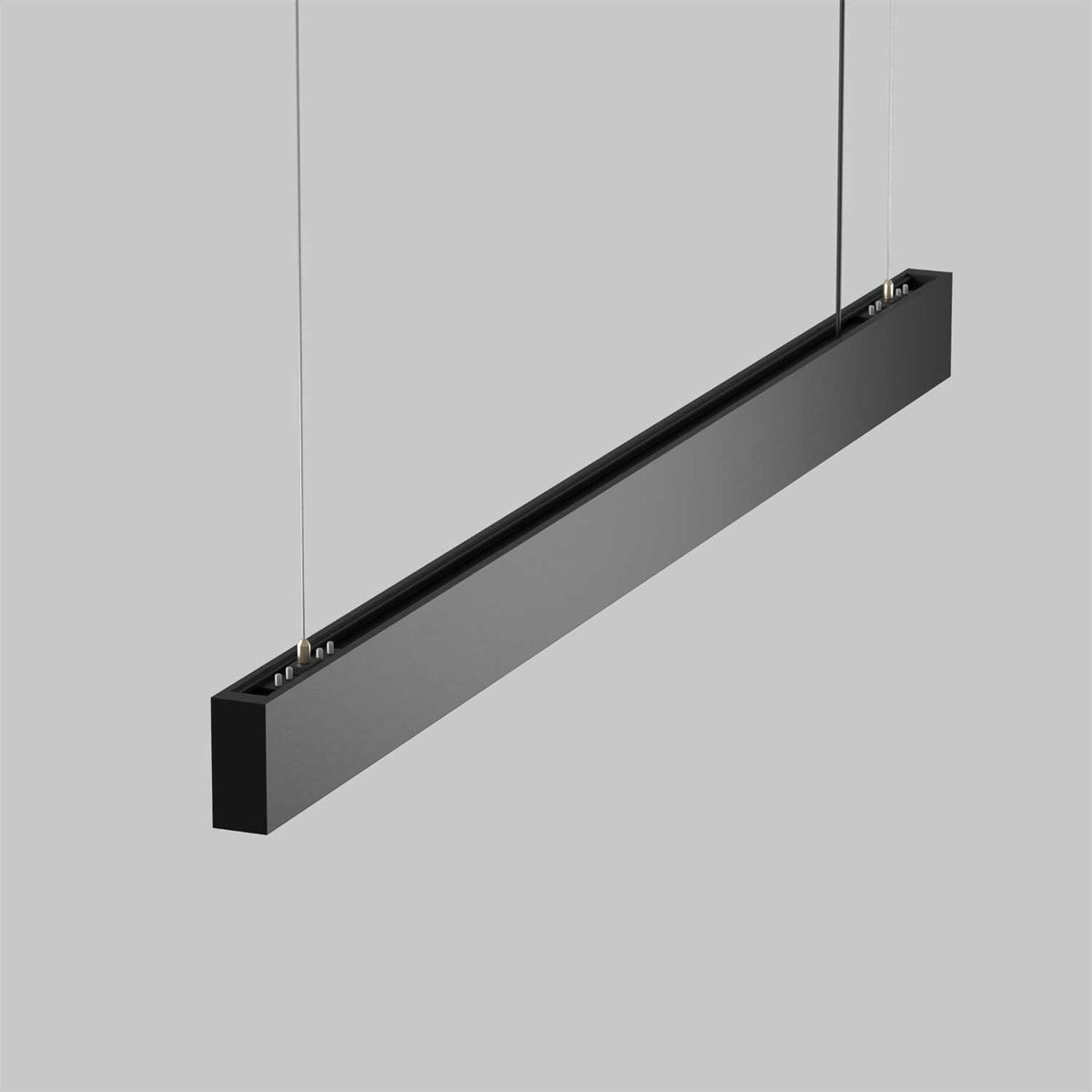 Basis - Suspension LED linéaire en aluminium et acrylique, style minimaliste