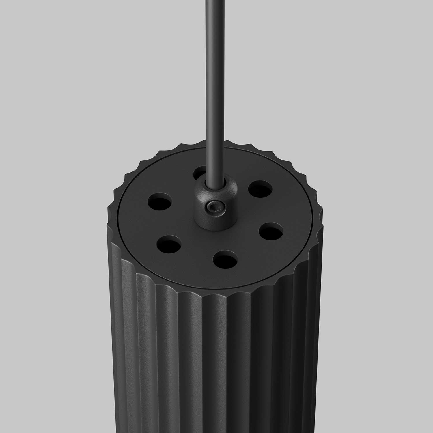 Calipso - Suspension cannelé tube en alu design pour cuisine