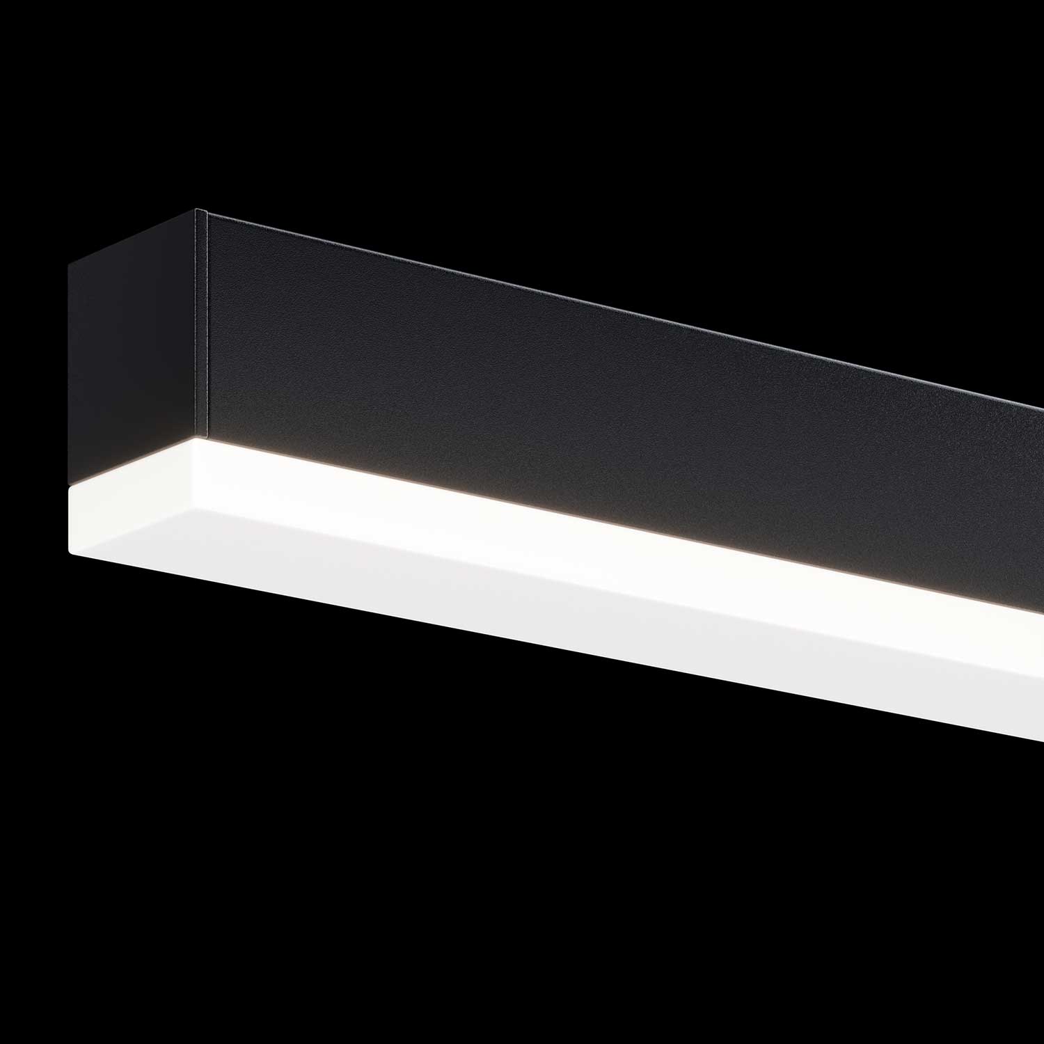 Fichte - Applique murale pour tableau LED moderne noire