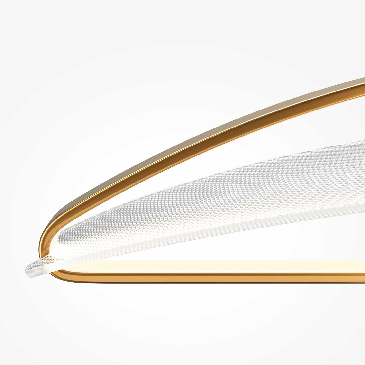 Breeze - Suspension led design doré pour salle à manger moderne