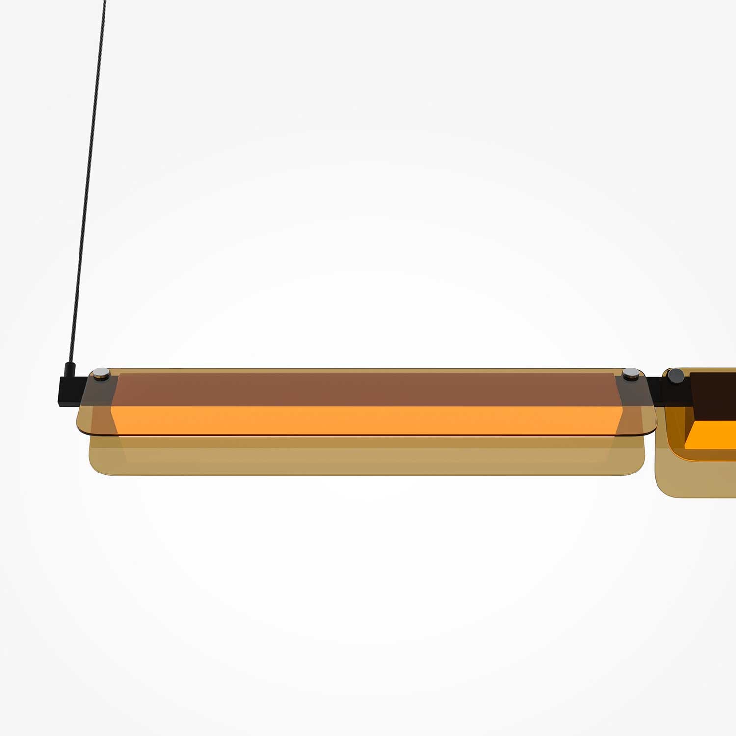 Flat - Suspension LED en verre design pour cuisine