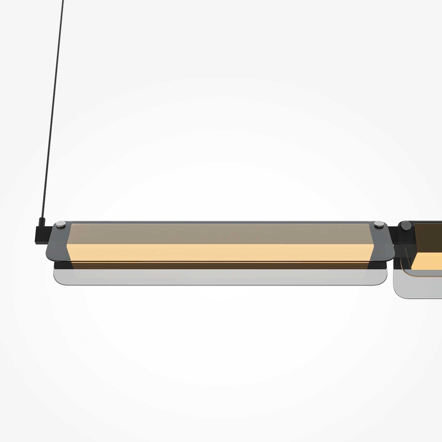 Flat - Suspension LED en verre design pour cuisine