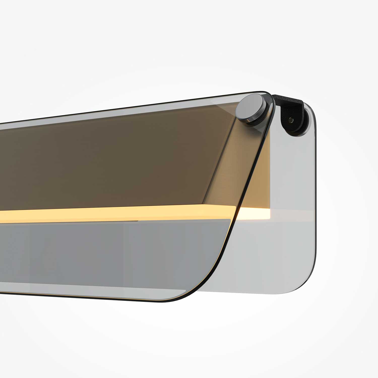 Flat - Applique murale LED en verre design pour salon