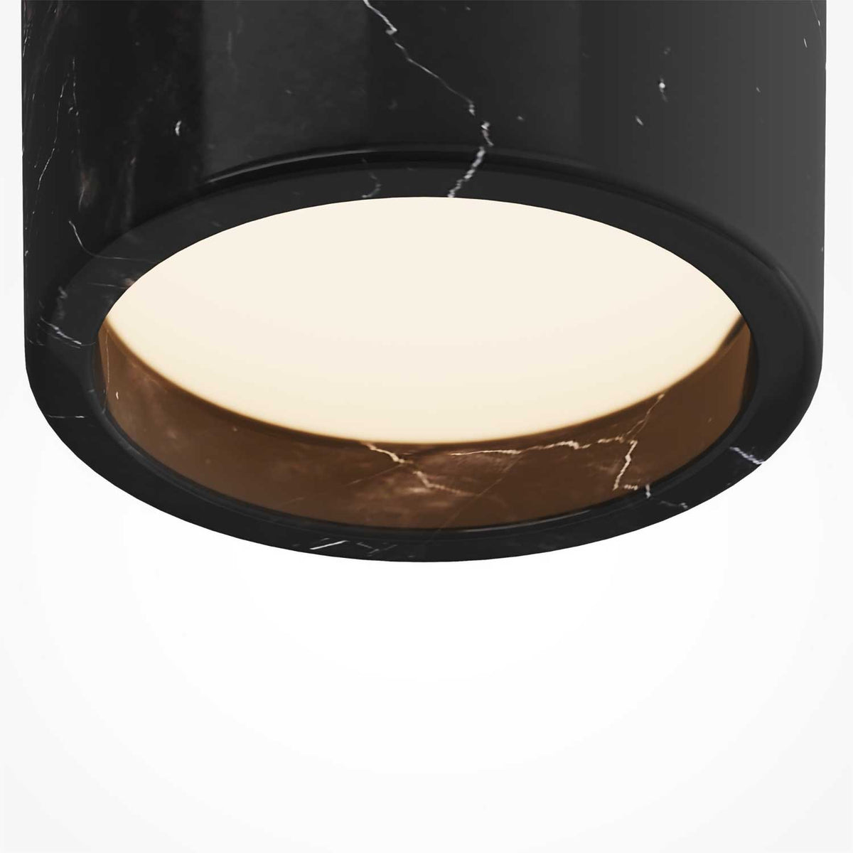 Basic Texture - Spot de plafond en marbre, style minimaliste