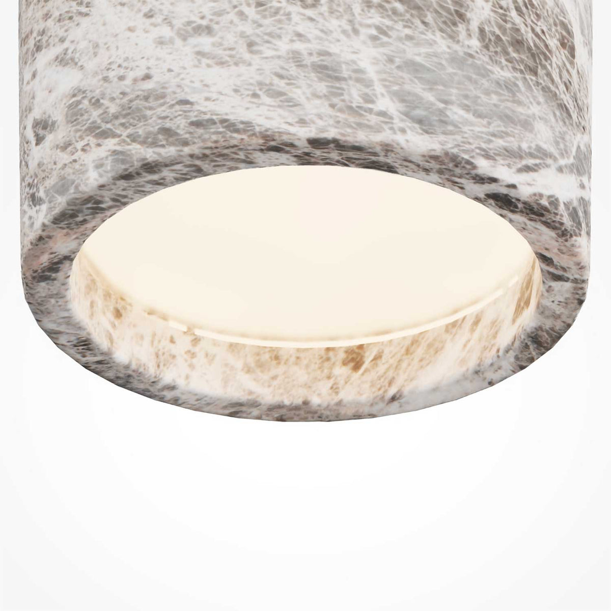 Basic Texture - Spot de plafond en marbre, style minimaliste