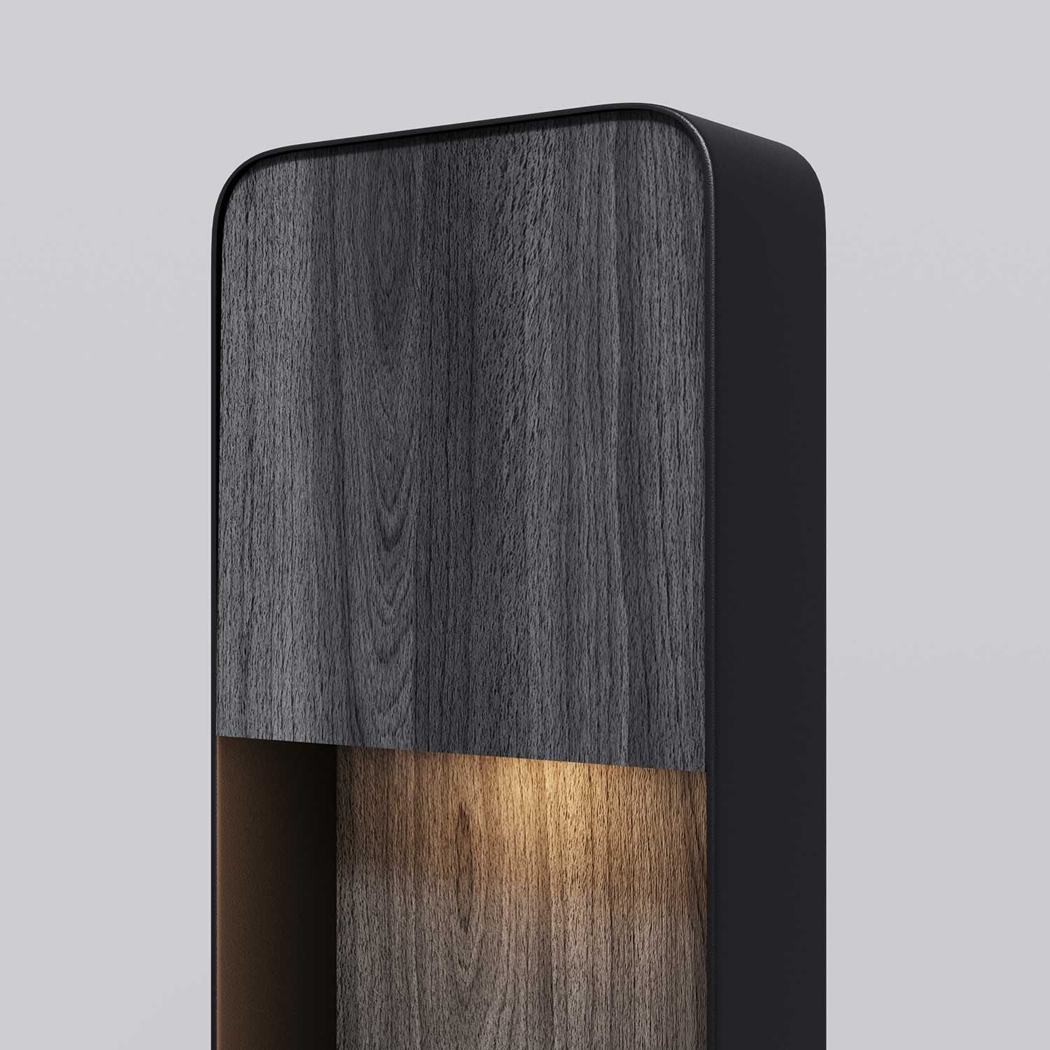 Porte - Borne LED lumineuse moderne design d'extérieur