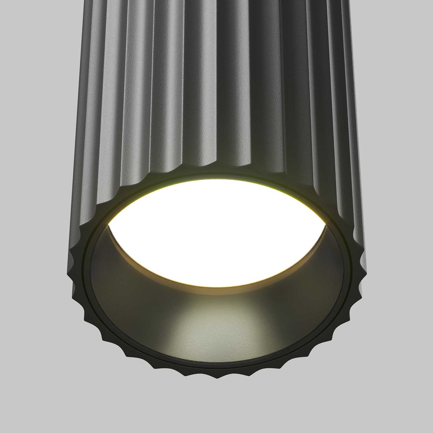 Calipso - Suspension cannelé tube en alu design pour cuisine