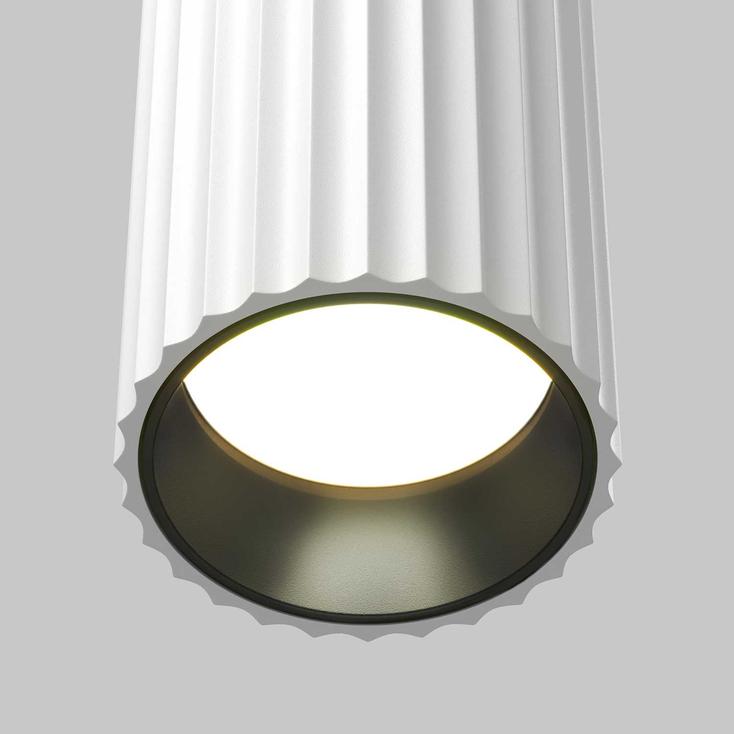 Calipso - Suspension cannelé tube en alu design pour cuisine