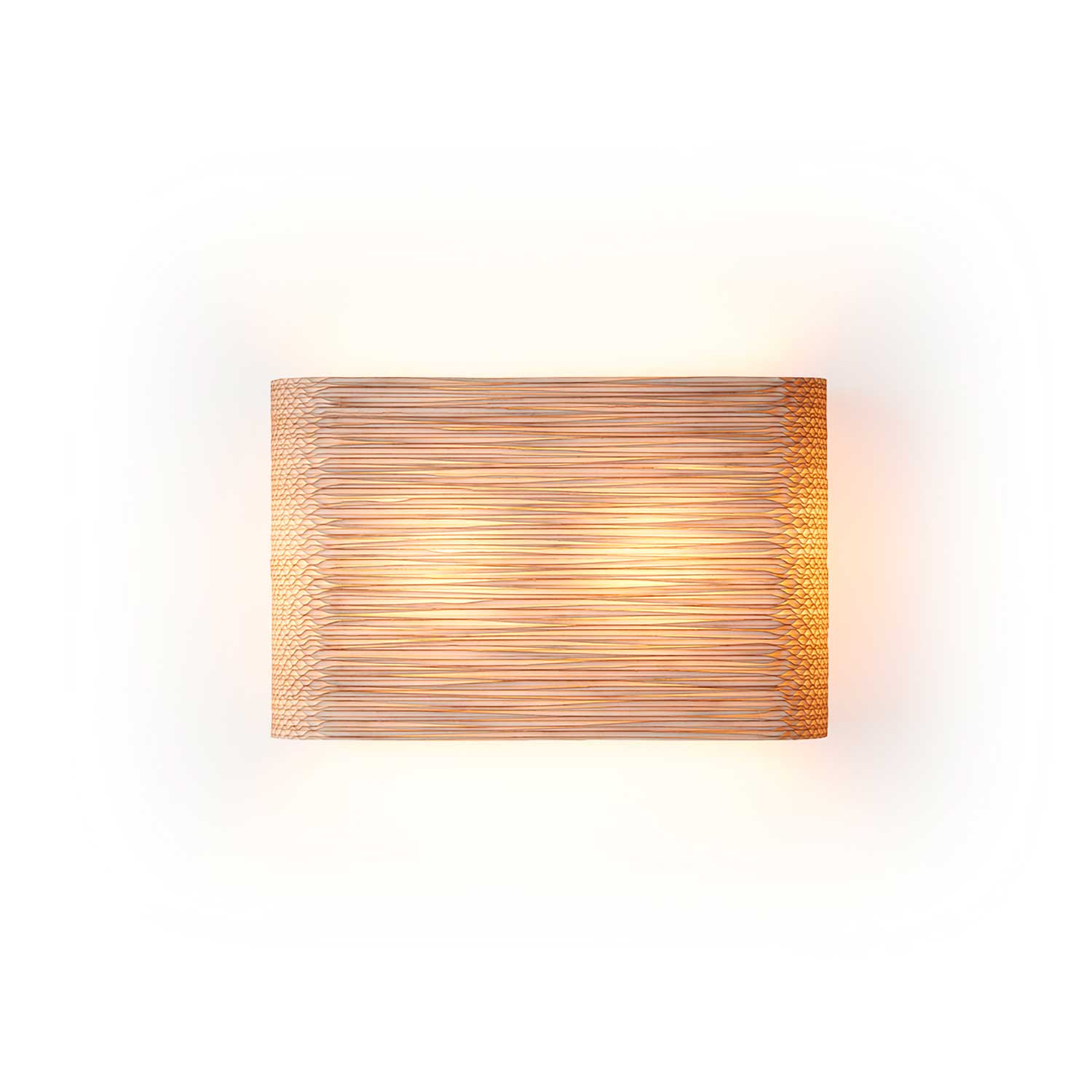 Skew - Designer wall light made from recycled cardboard for the bedroom