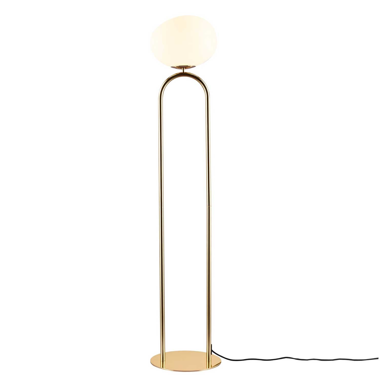 Shapes - Lampadaire en laiton et verre design chic pour chambre