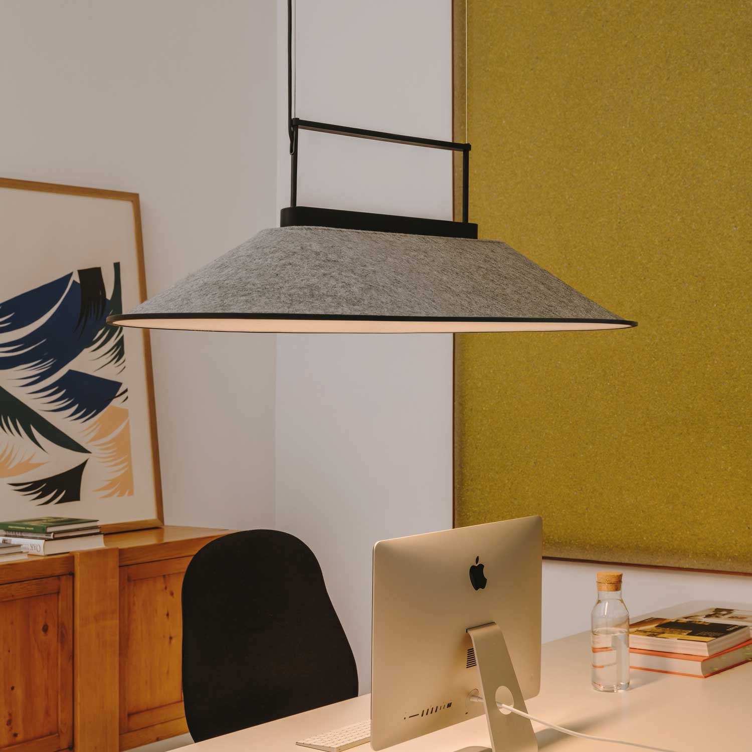 Shoemaker - Suspension acoustique LED pour bureau