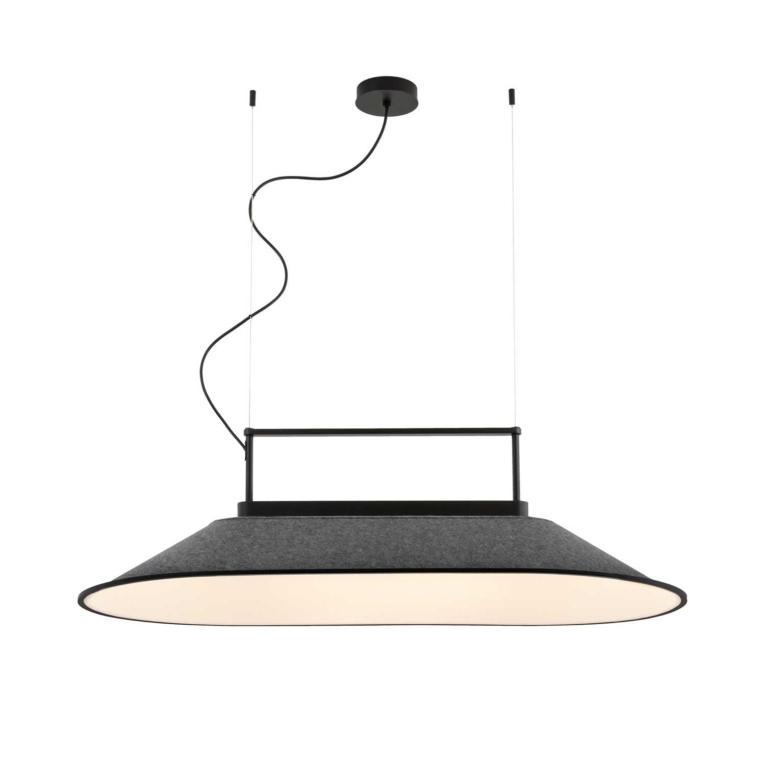 Shoemaker - Suspension acoustique LED pour bureau