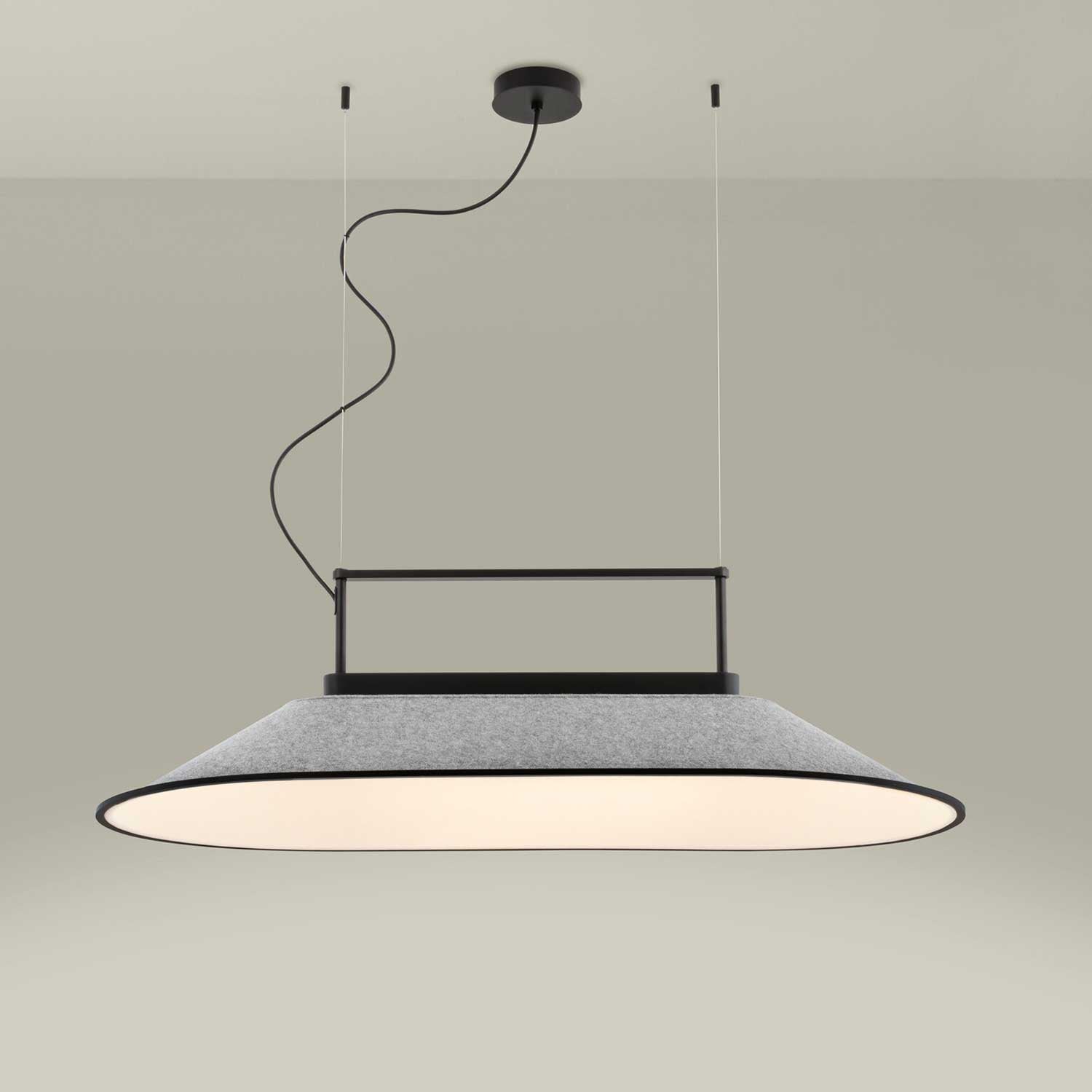 Shoemaker - Suspension acoustique LED pour bureau