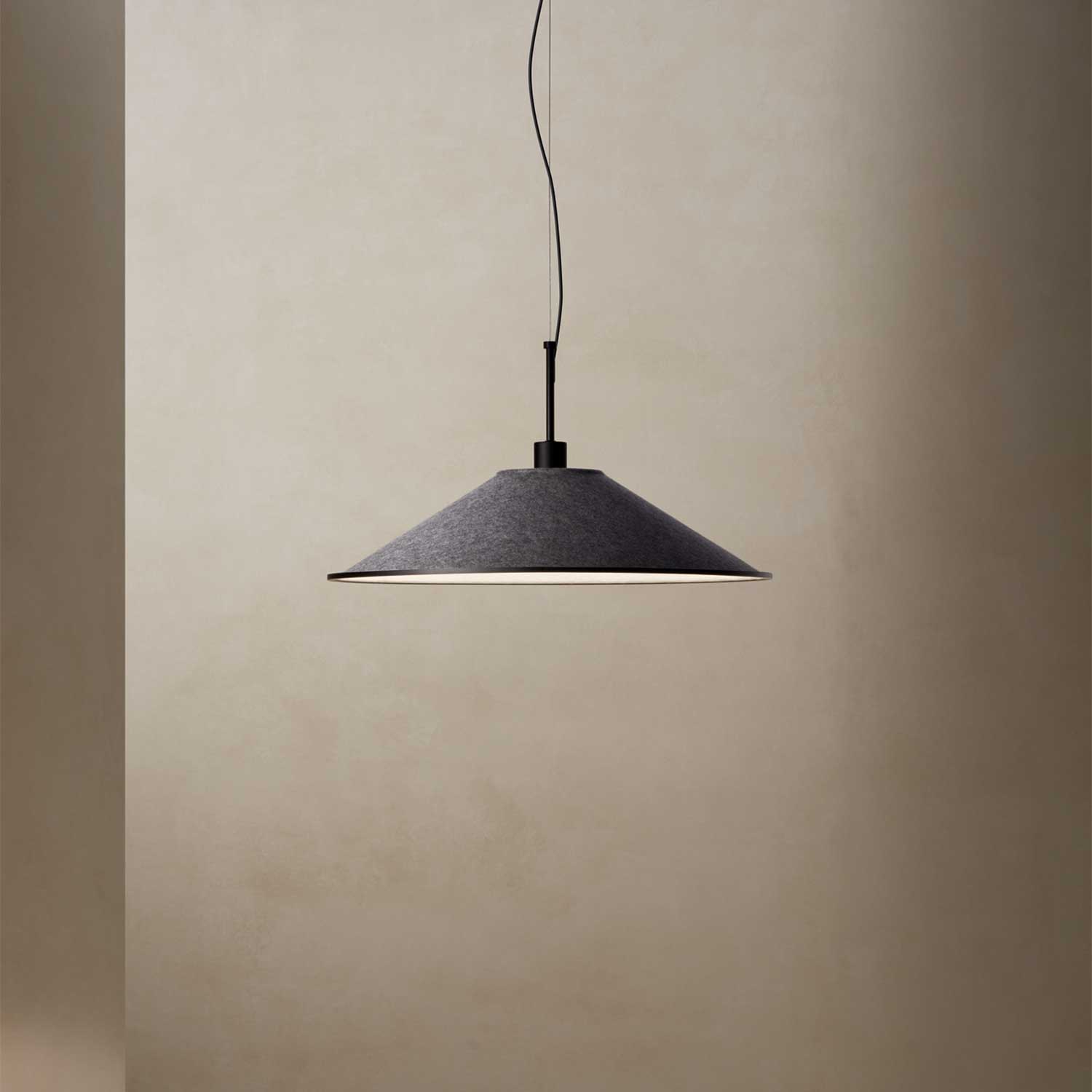 Shoemaker - Suspension acoustique LED pour bureau