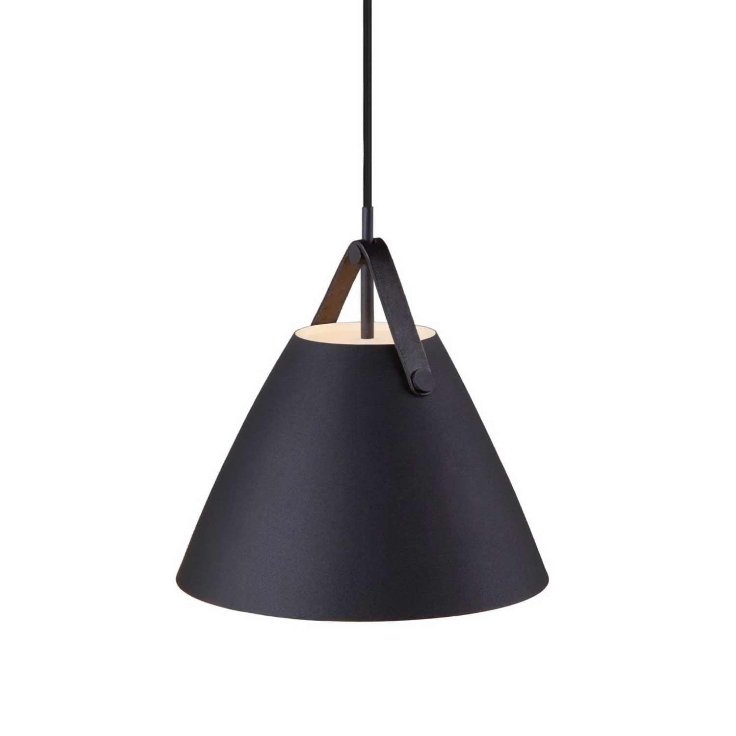 Strap - Suspension acier et lanière en cuir pour cuisine scandinave
