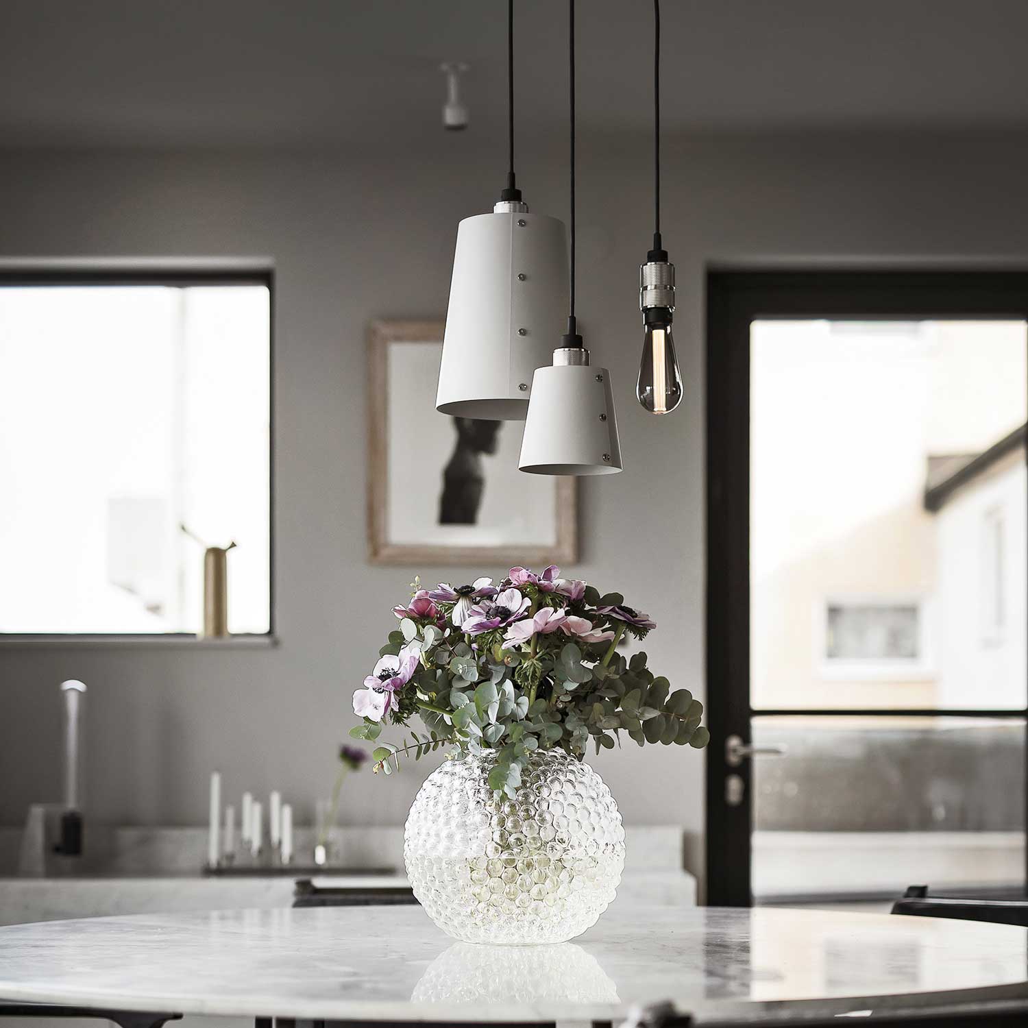 Hooked 3.0 Mix - Lustre en métal design industriel pour salle à manger