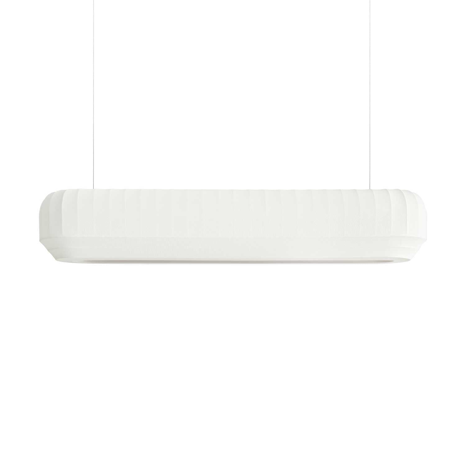 Tradition Linear - Suspension en tissu blanc design japandi