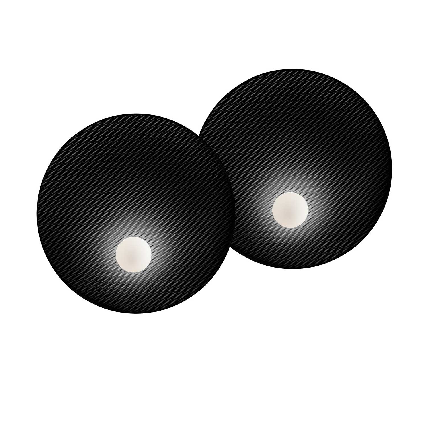 Trip Double - Grande applique murale design en métal pour salon