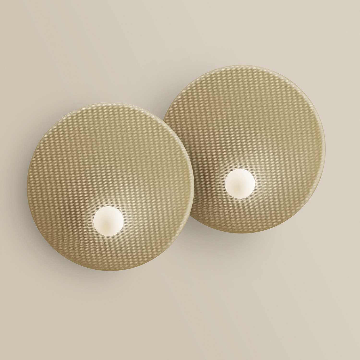 Trip Double - Grande applique murale design en métal pour salon