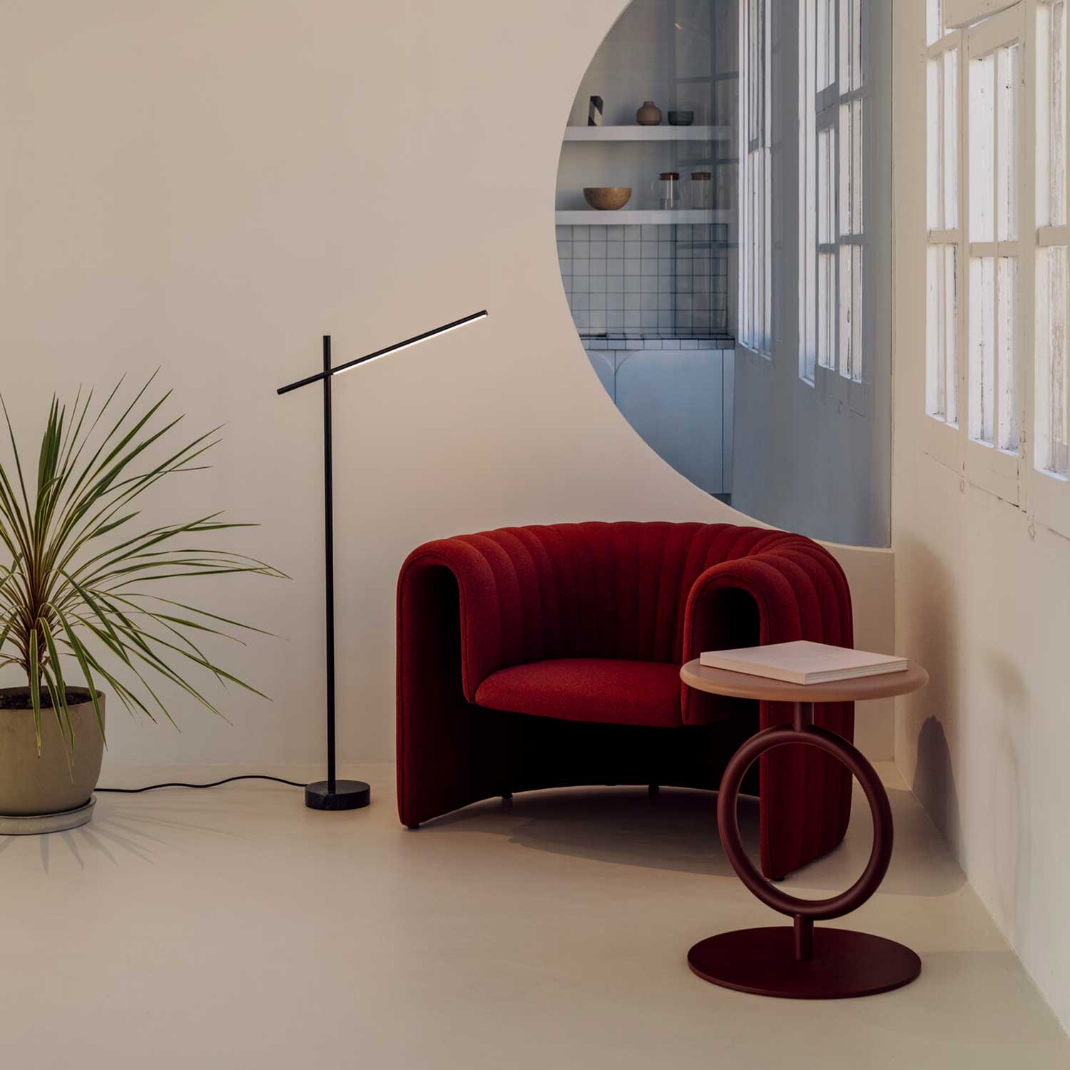 Tubs - Lampadaire LED design minimaliste pour salon