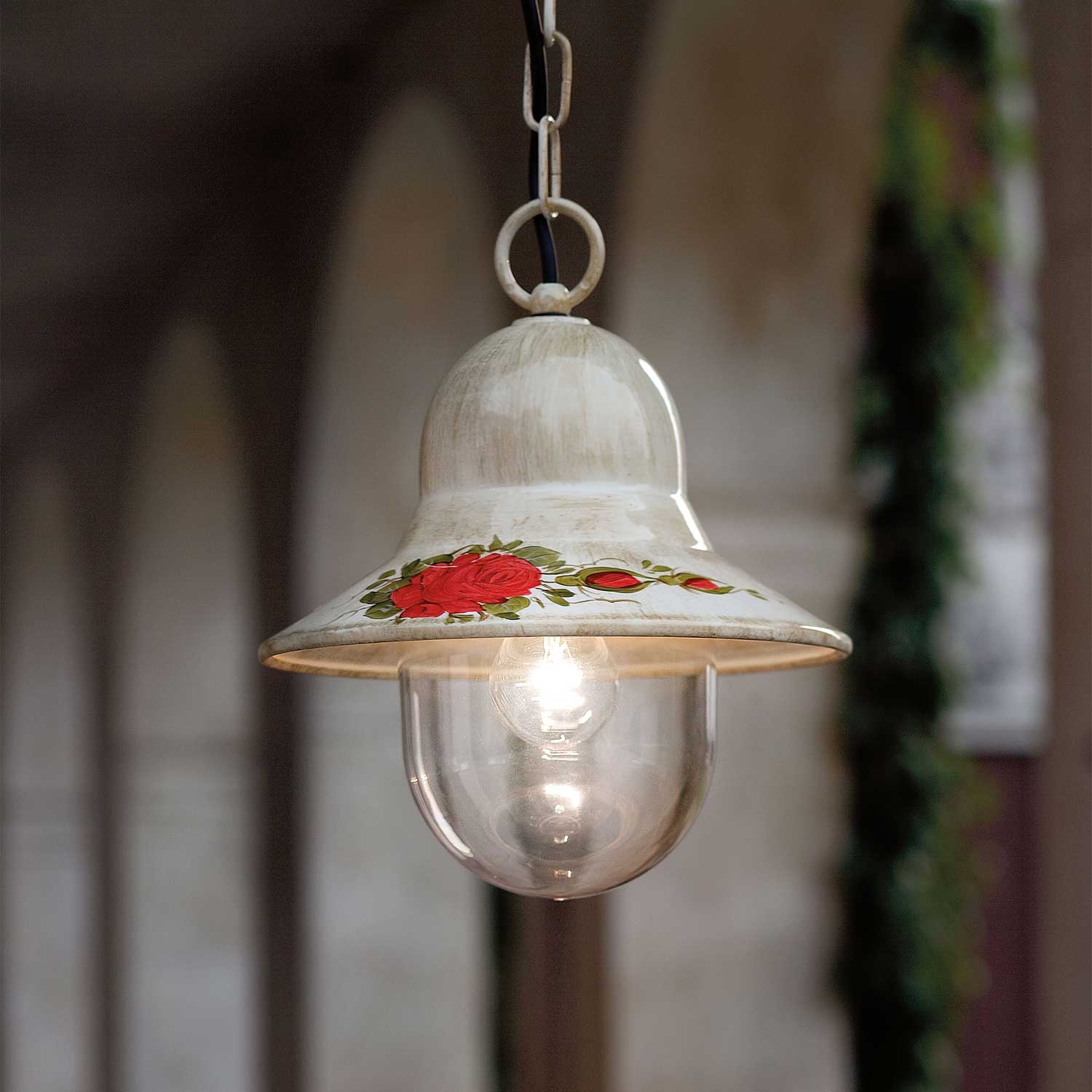 Imperia - Suspension d'extérieur vintage motifs fleuris