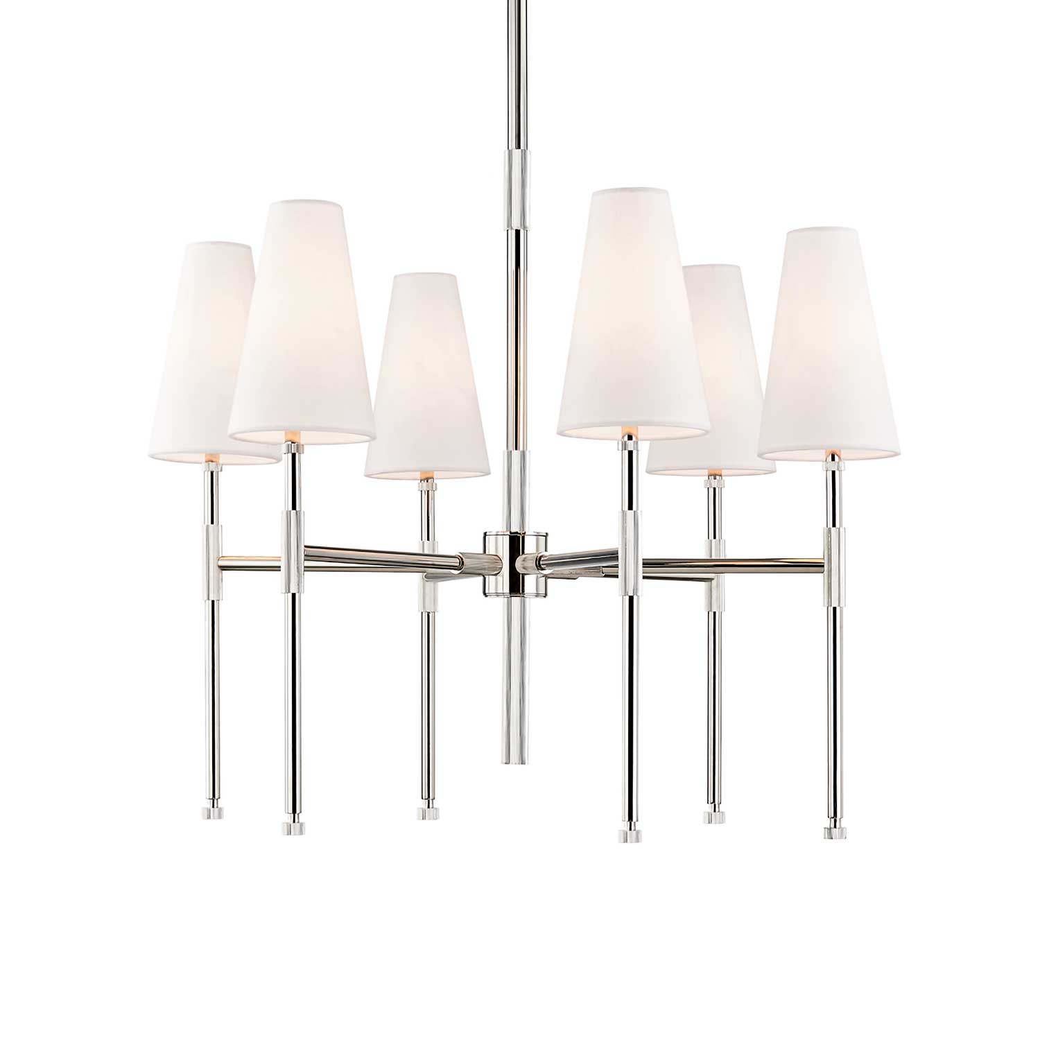 Bowery - Chic brass or steel pendant light for living room