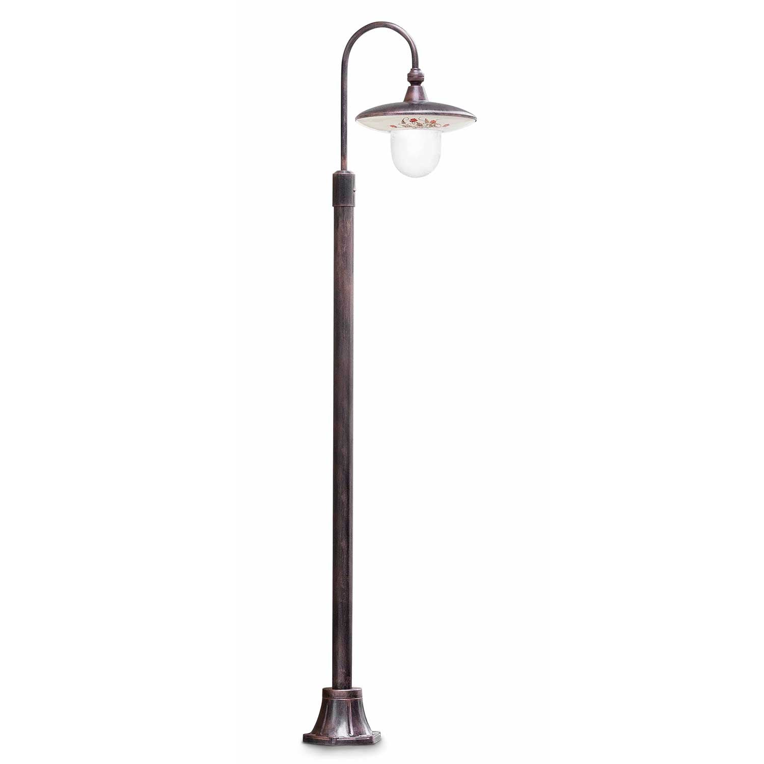 Latina - Lampadaire bronze extérieur style baroque