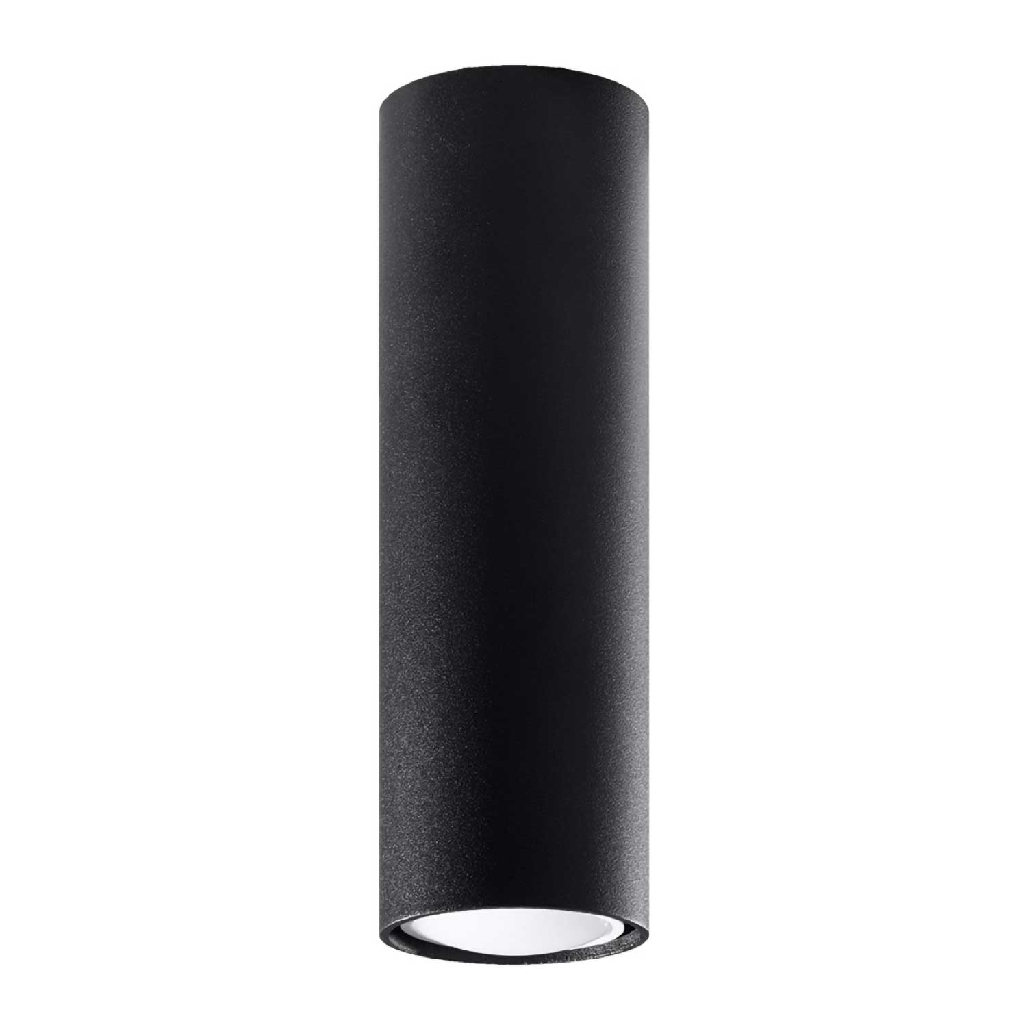 Alcyone - Spot en applique cylindrique en acier noir ou blanc