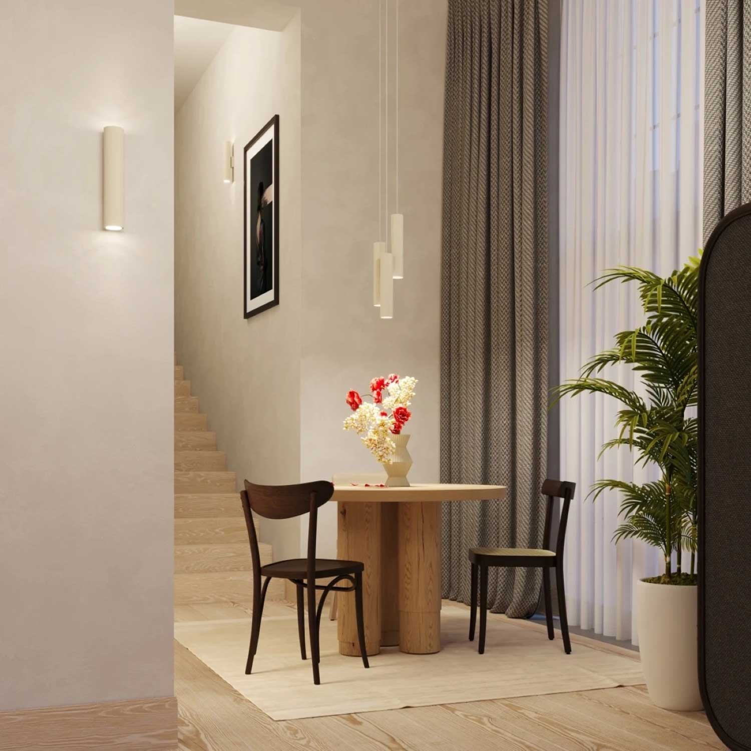 Alcyone - Suspension acier pour salle à manger moderne