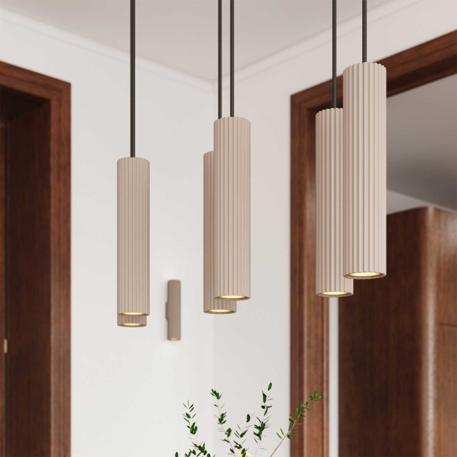 Alga - Suspension LED design en acier pour salle à manger