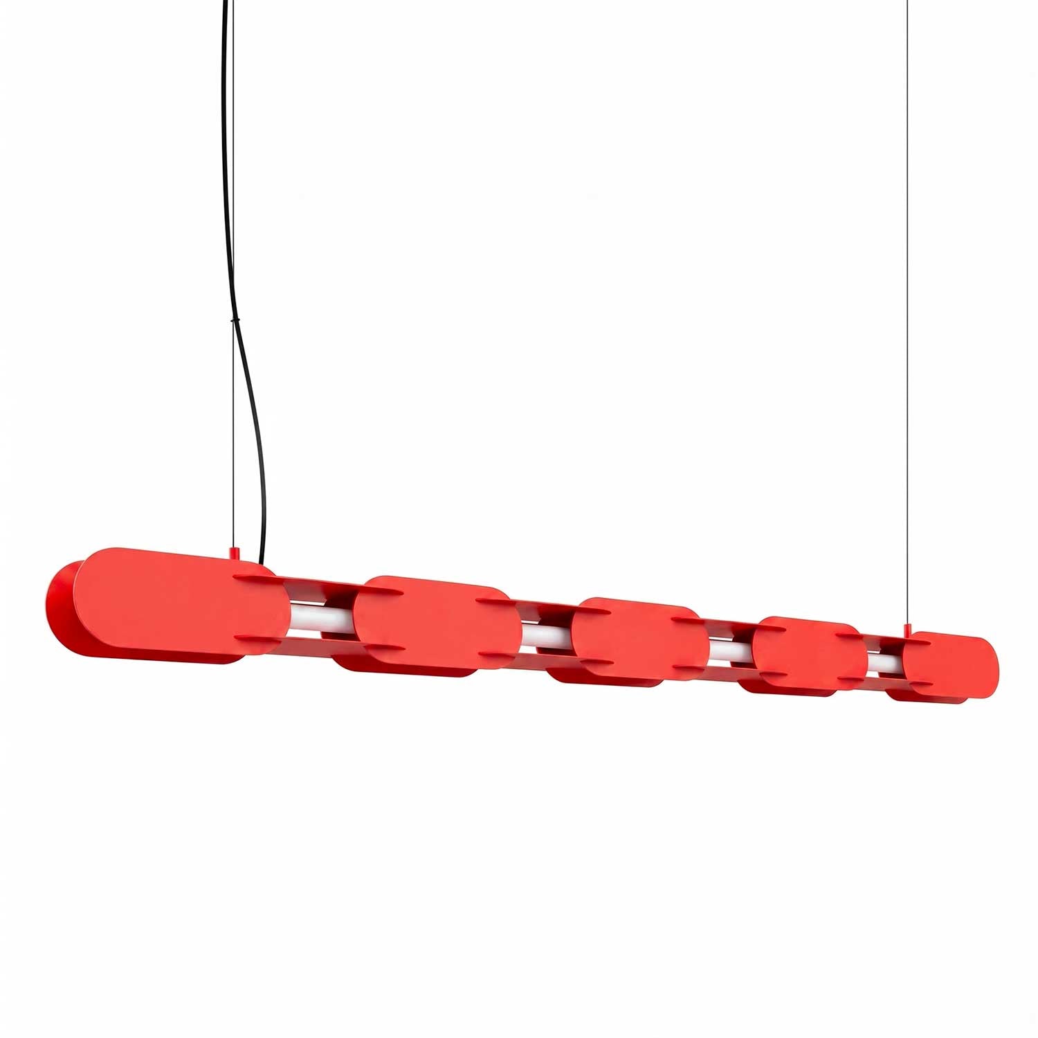Alzir - Suspension LED en acier coloré design pour salle à manger