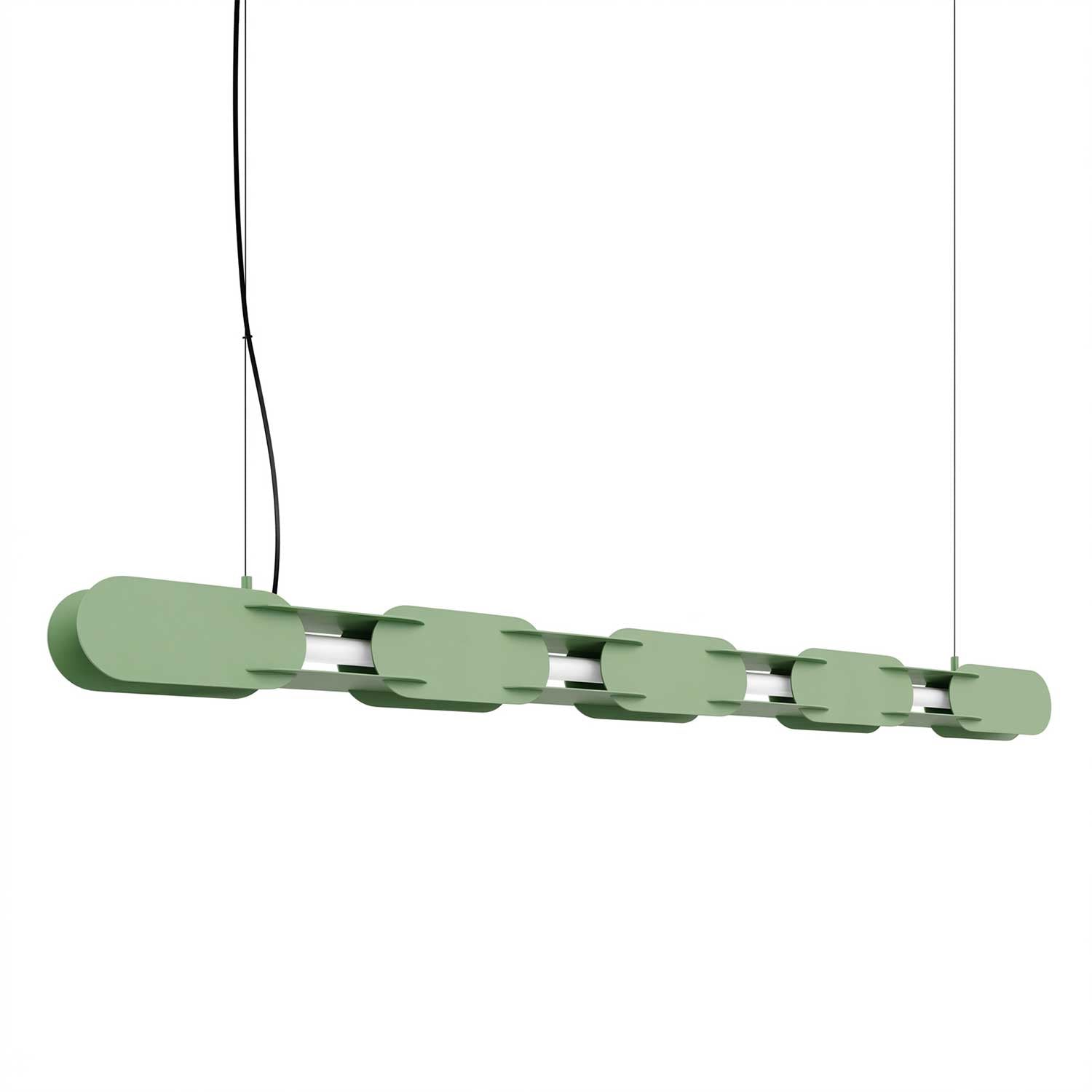 Alzir - Suspension LED en acier coloré design pour salle à manger