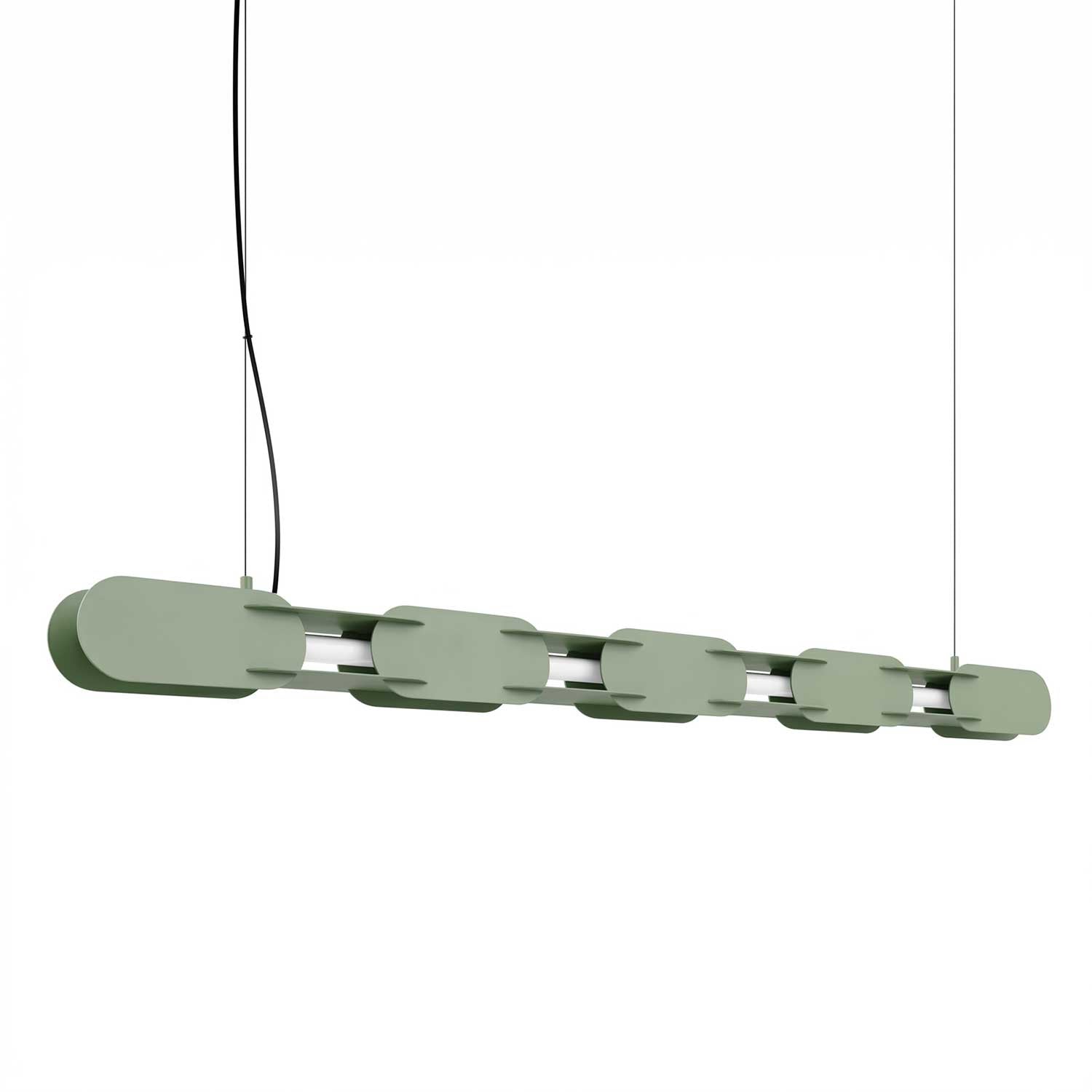 Alzir - Suspension LED en acier coloré design pour salle à manger