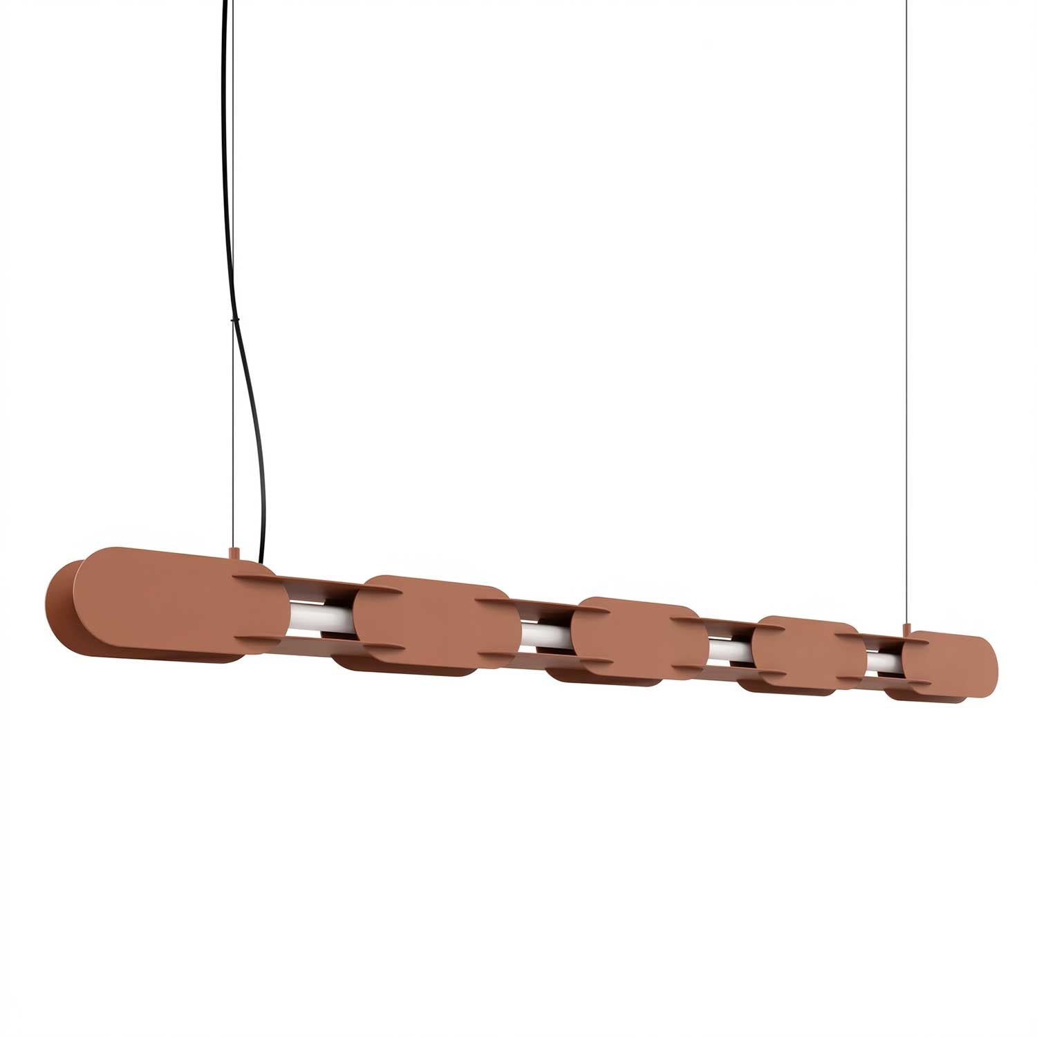 Alzir - Suspension LED en acier coloré design pour salle à manger