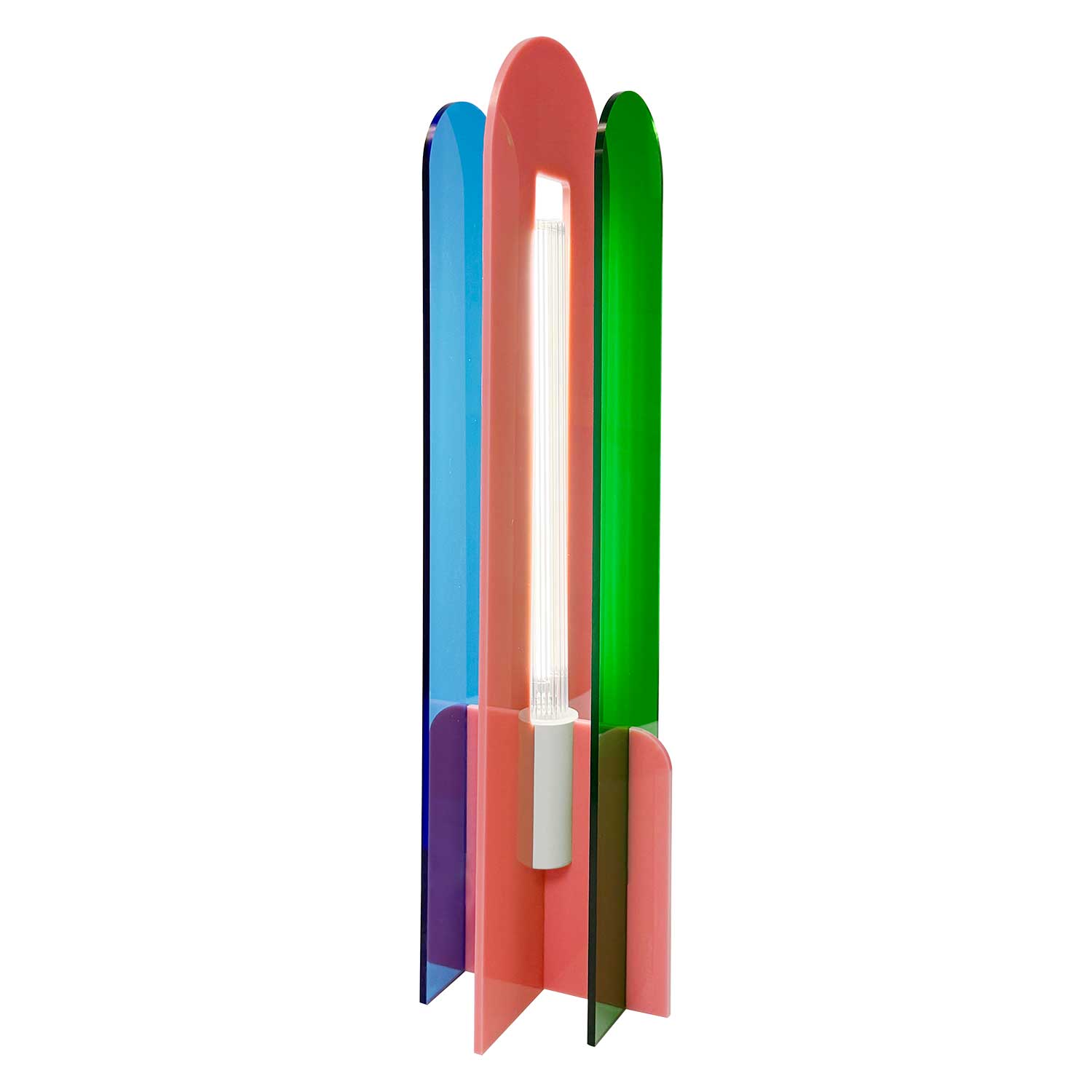 Andy - Lampe de table multicolore pour salon éclectique