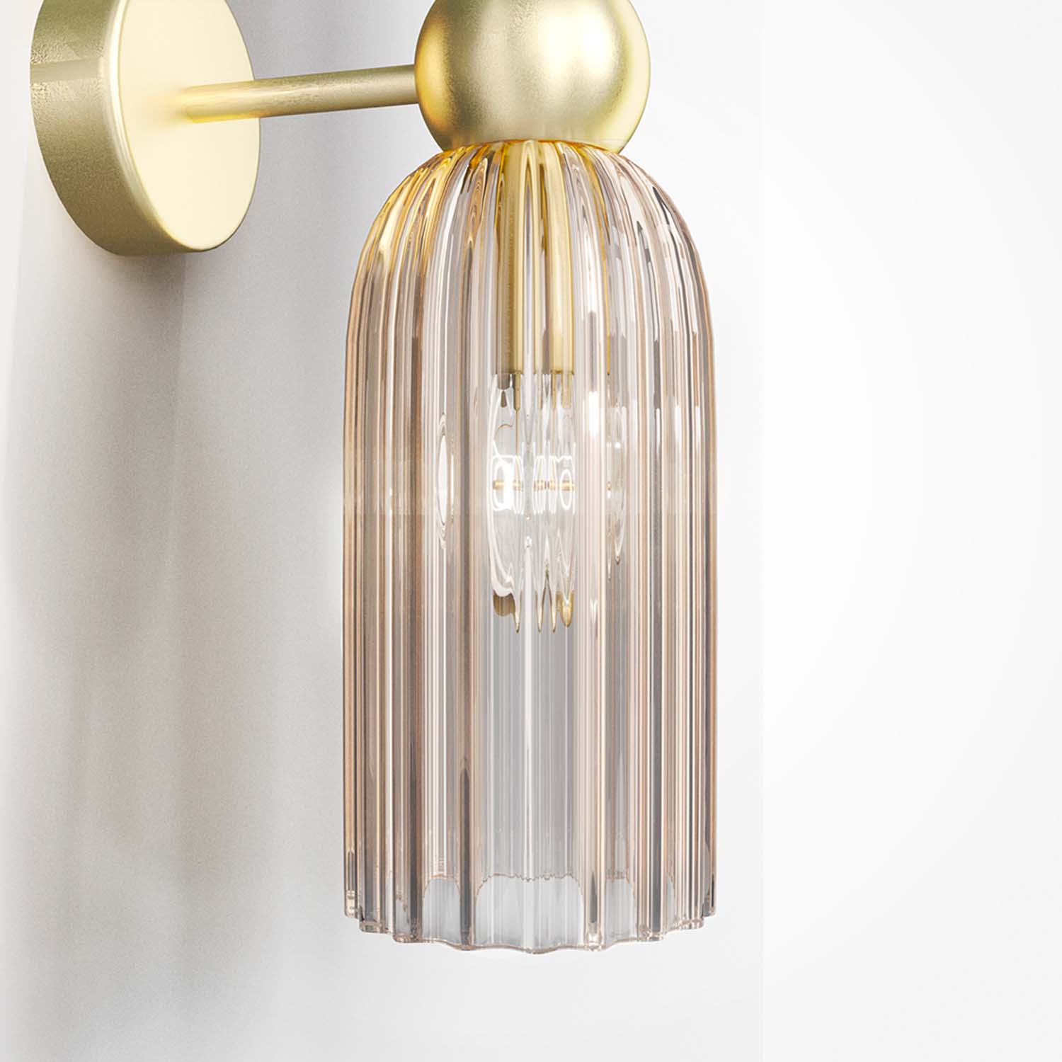ANTIC - Vintage art deco style glass wall light
