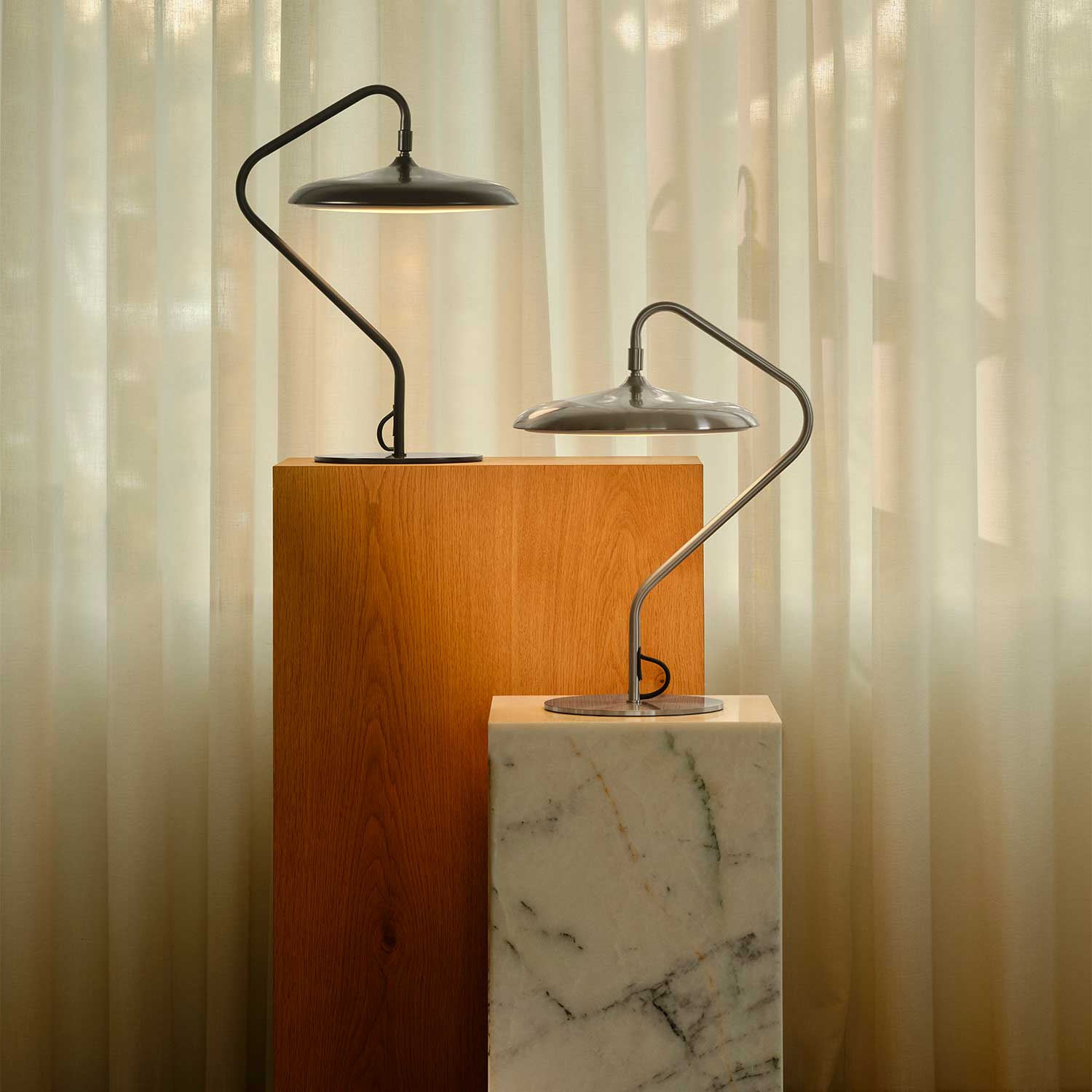 Artist - Lampe de table LED en acier design rétro pour salle à manger