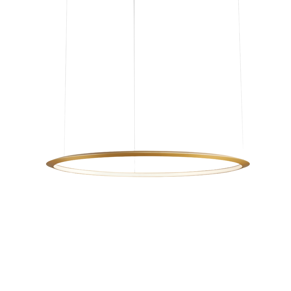 Circular Inward - Grande sospensione LED anello design per soggiorno