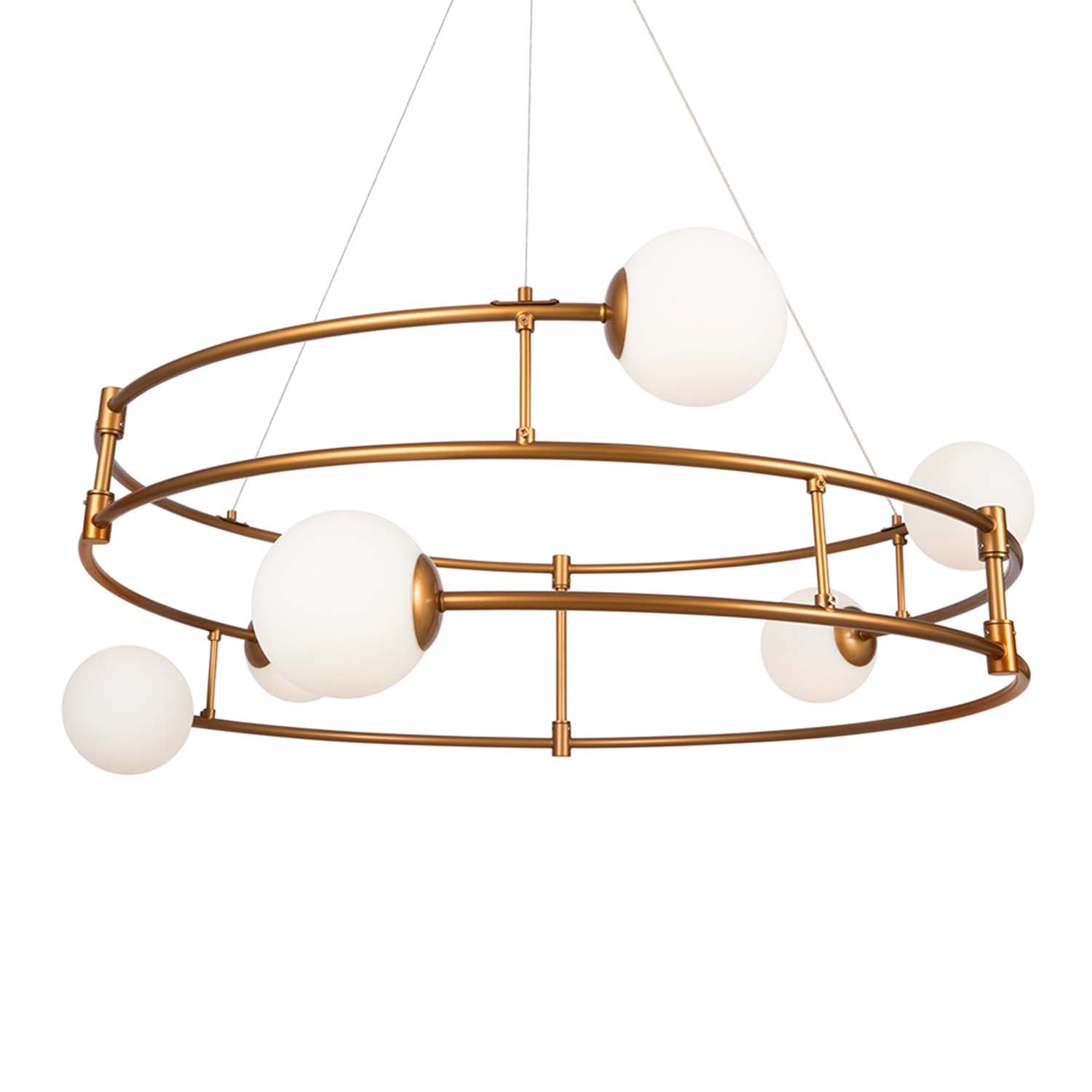BALANCE - Circular chandelier with contemporary glass balls