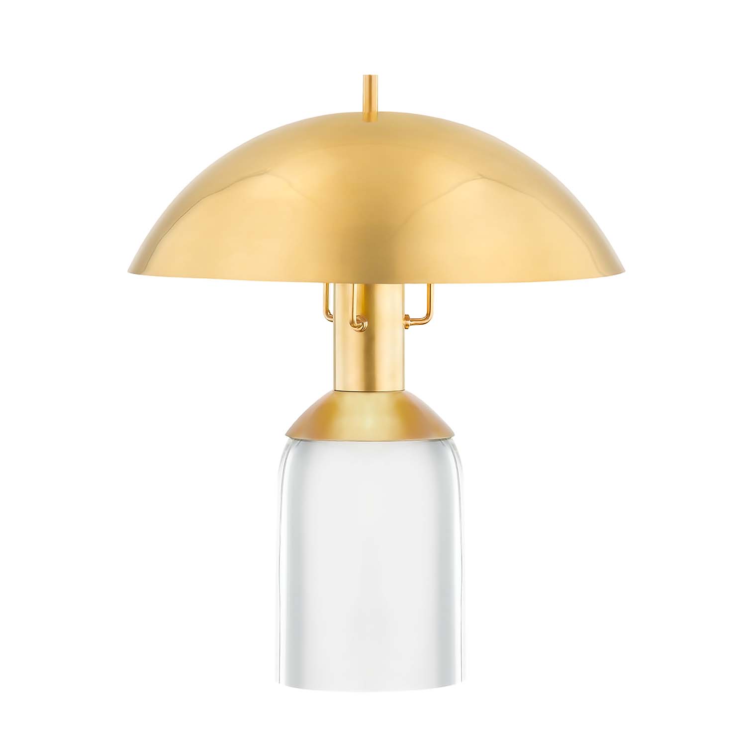 BAYSIDE - Glass brass table lamp for designer living room