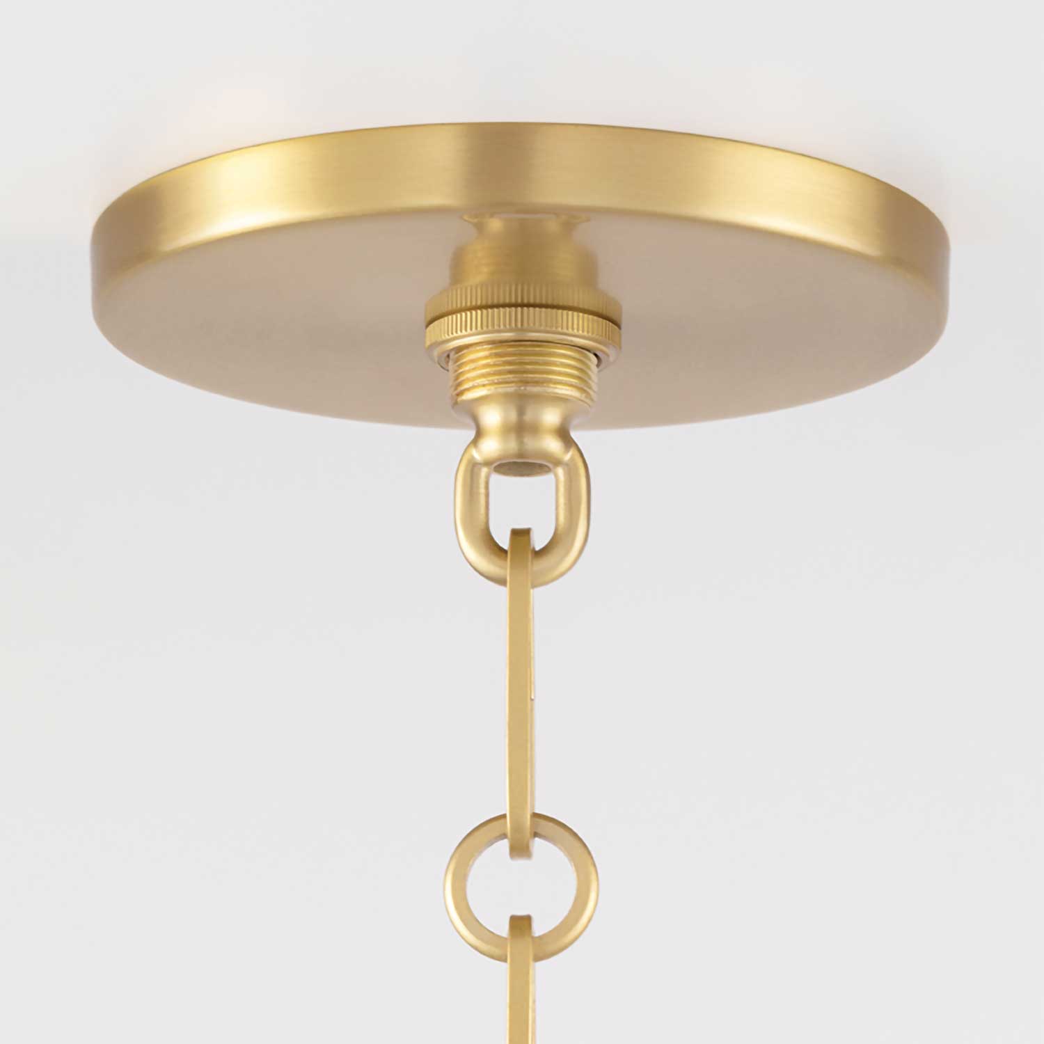 Eldridge - Vintage Glass and Brass Kitchen Pendant Light