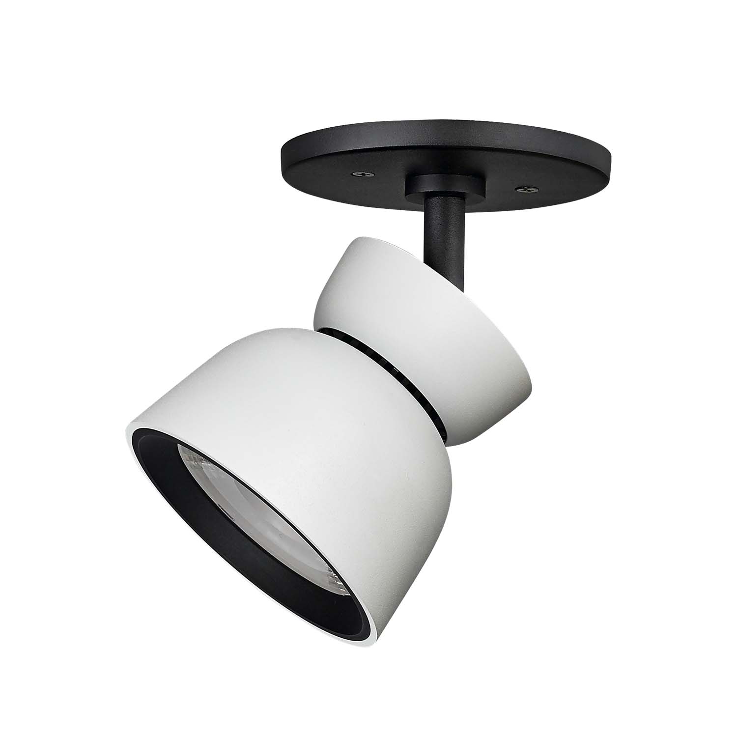 BELL - Contemporary white or black adjustable surface-mounted spotlight
