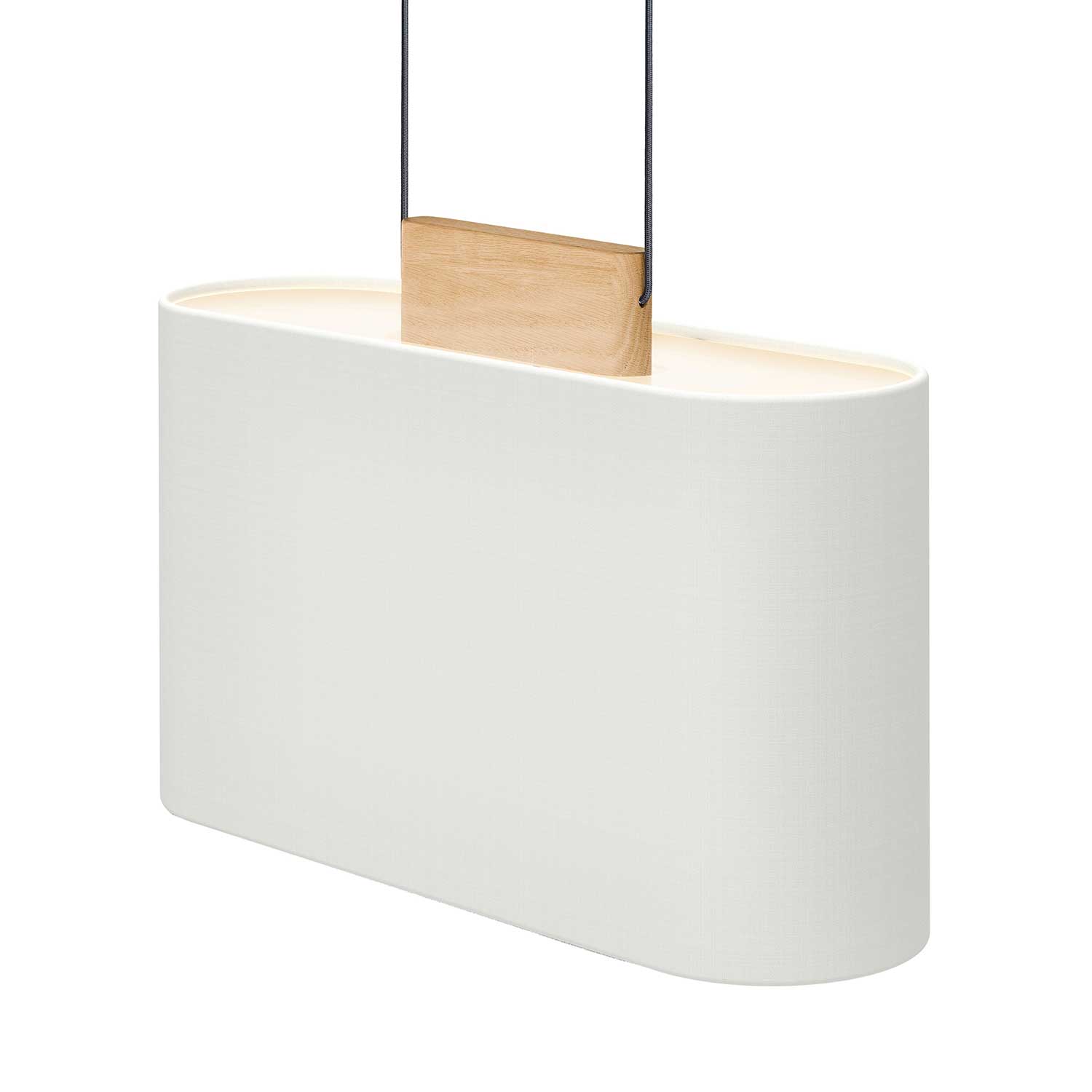 Belmont - Hängelampe aus Stoff für modernes Wohnzimmer